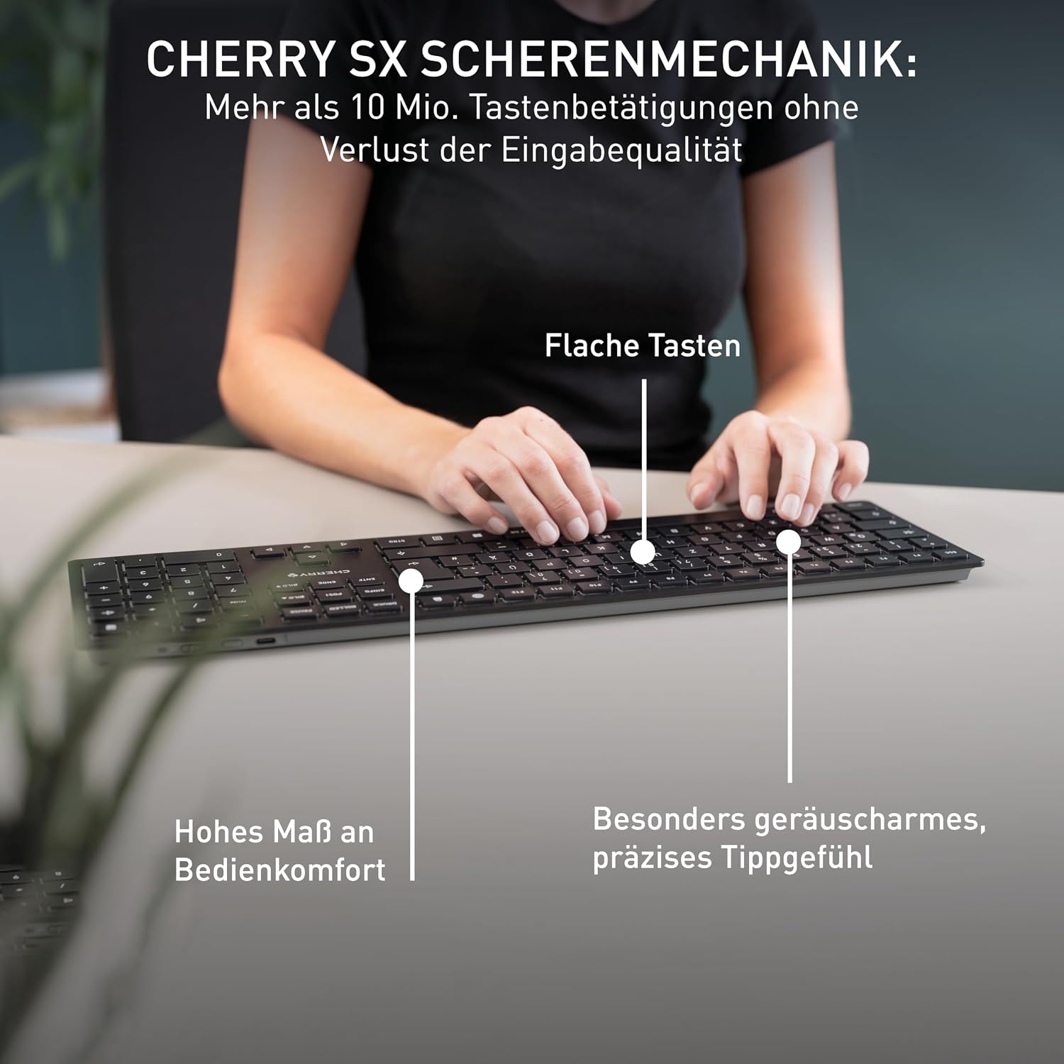Thumbnail 4 de Cherry KW 9100 Slim kabellose Tastatur