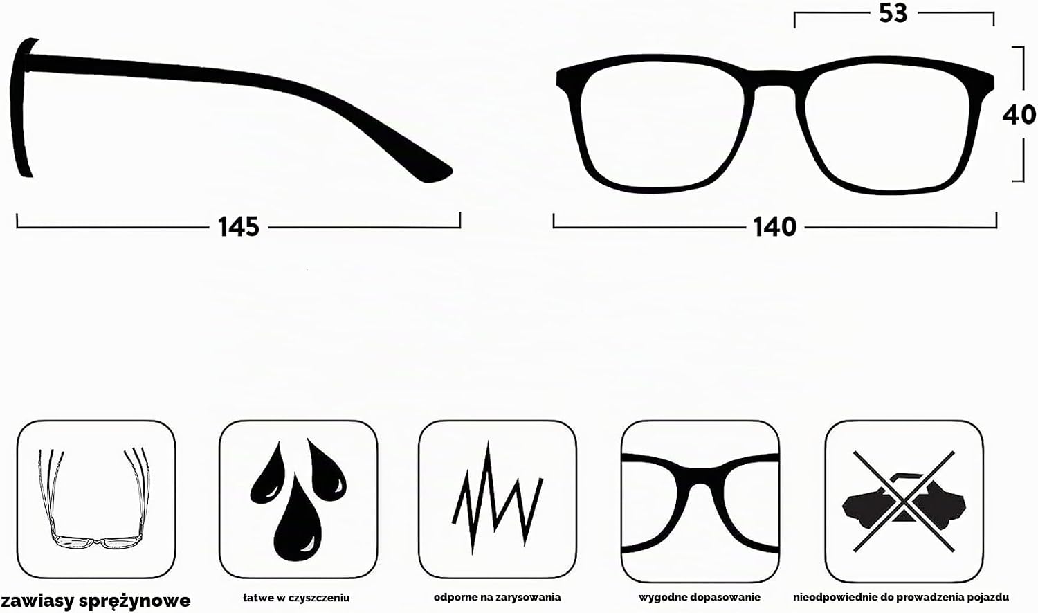 Thumbnail 6 de OPULIZE Max R78 – duże, prostokątne okulary do czytania unisex