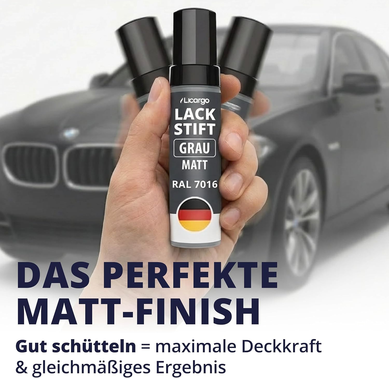 Thumbnail 5 de LICARGO Lackstift Anthrazit Grau Matt (RAL 7016) – präziser Reparaturlack für kleine Kratzer & Steinschläge