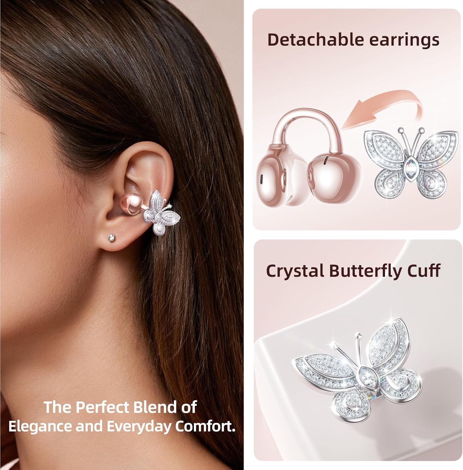 Detalle 2 de Kinglucky ClipFree Open-Ear Headphones 50H