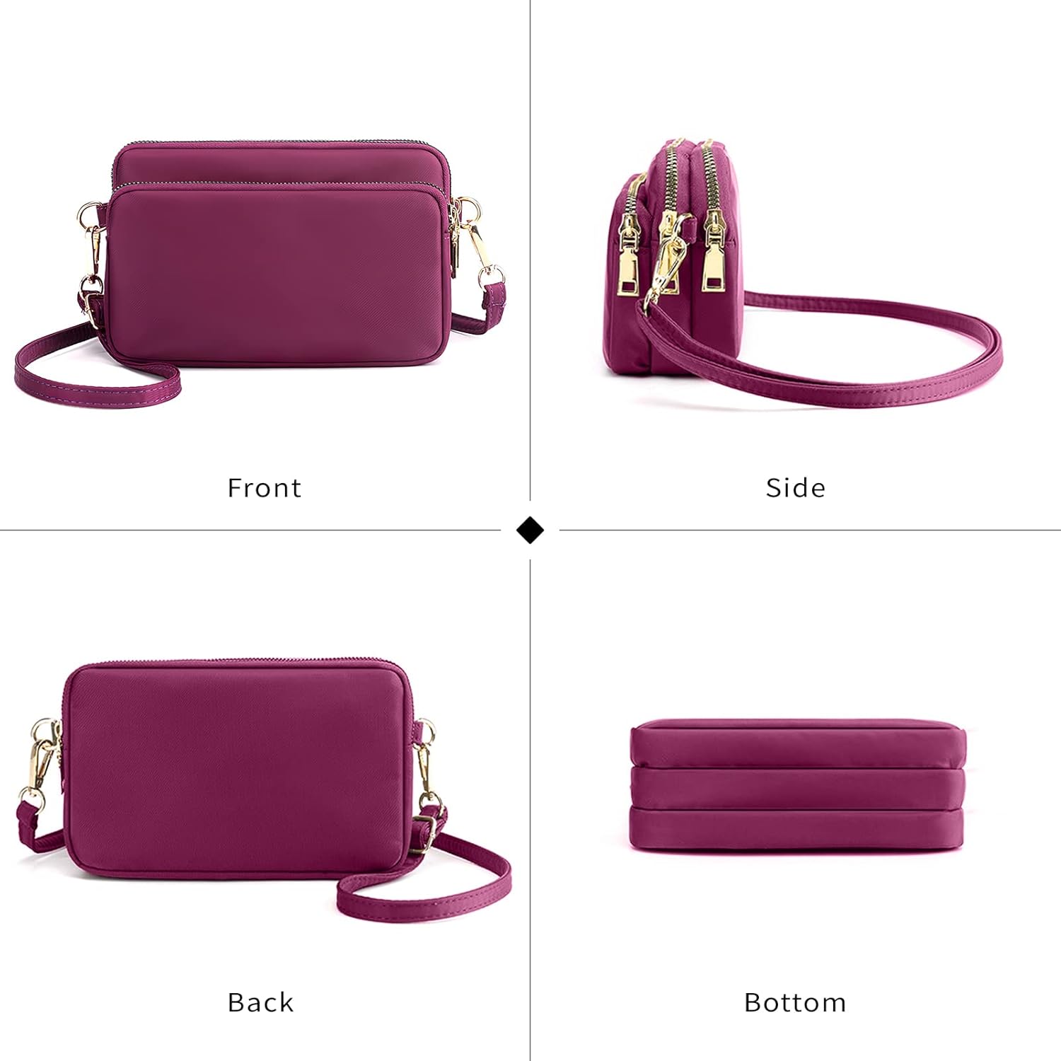 Detalle de ModaZeal Small Crossbody Bag 20x6x13cm