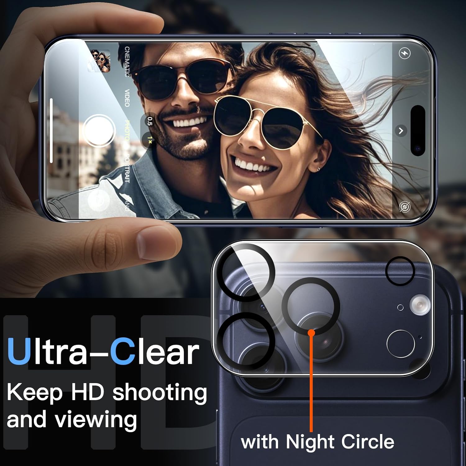 Thumbnail 4 de JETech Screen Protector for iPhone 17 Pro 9H