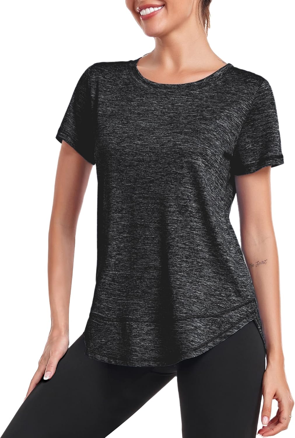 Thumbnail 5 de Deaviya Sport T-Shirt Damen – Kurzarm-Workout-Top mit Rundhalsausschnitt