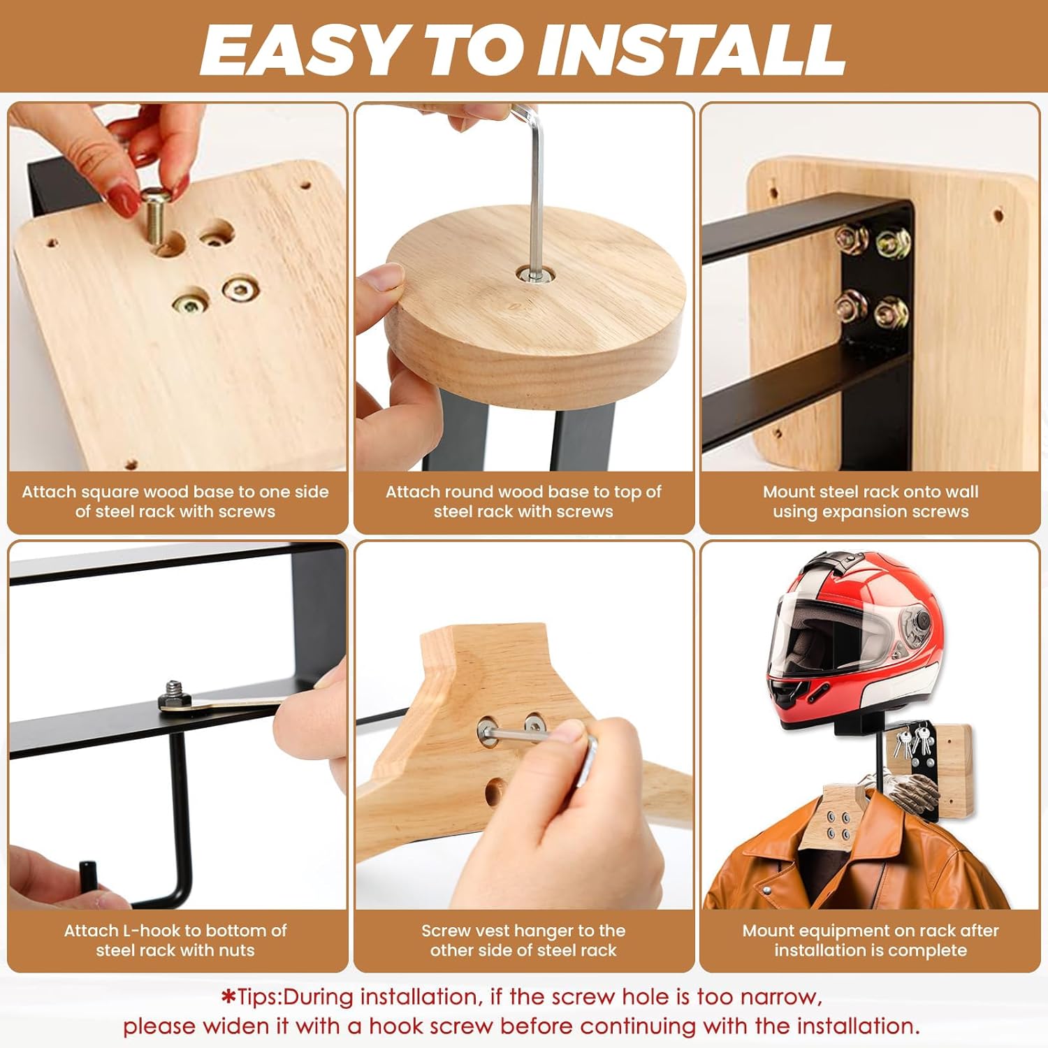 Thumbnail 6 de MIDINGCHAI Helmhalterung Wand für 40 kg