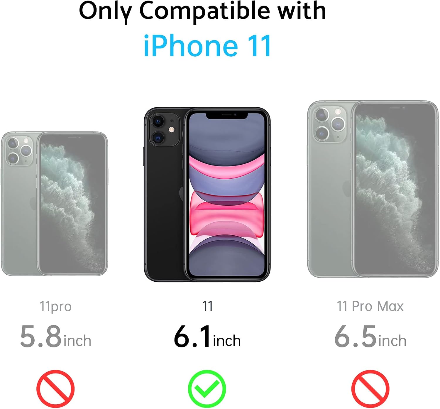 Thumbnail 6 de ANQR P Matt Zero Hülle für iPhone 11 – dünner Militärschutz mit Kameraschutz, violett