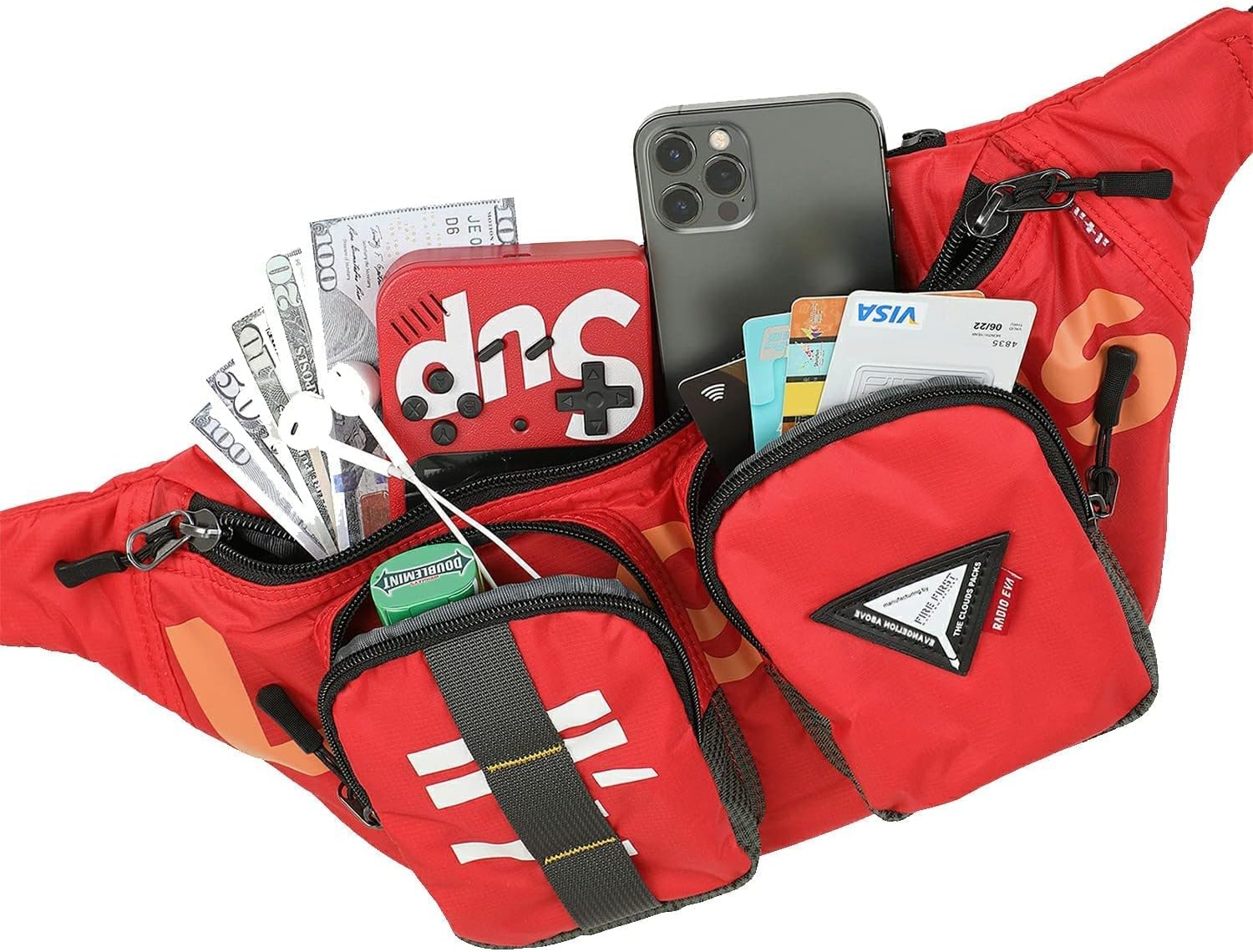 Detalle de FIREFIRST x Radio EVA - Evangelion Above Waist Pouch Cross-Body Shoulder Bags