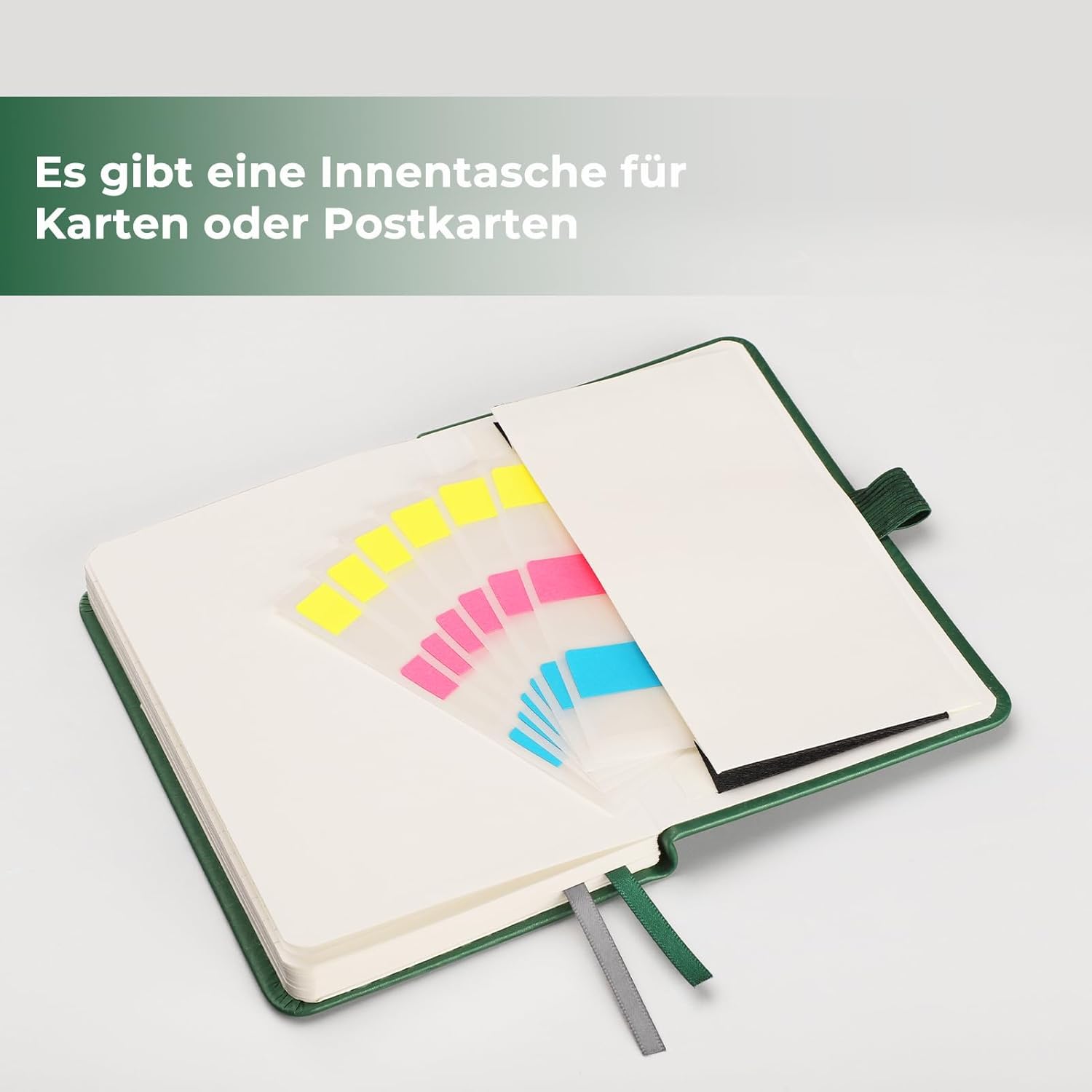 Thumbnail 5 de RETTACY liniert Notizbücher – 96 Seiten, Dunkelgrün, A6