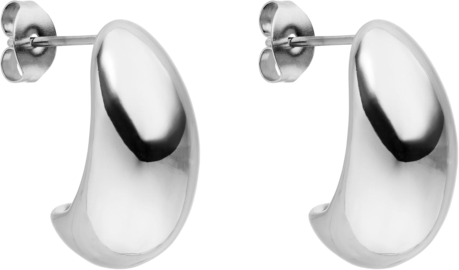 Detalle de PURELEI Orecchini Drop acciaio placcato oro 19,8 mm