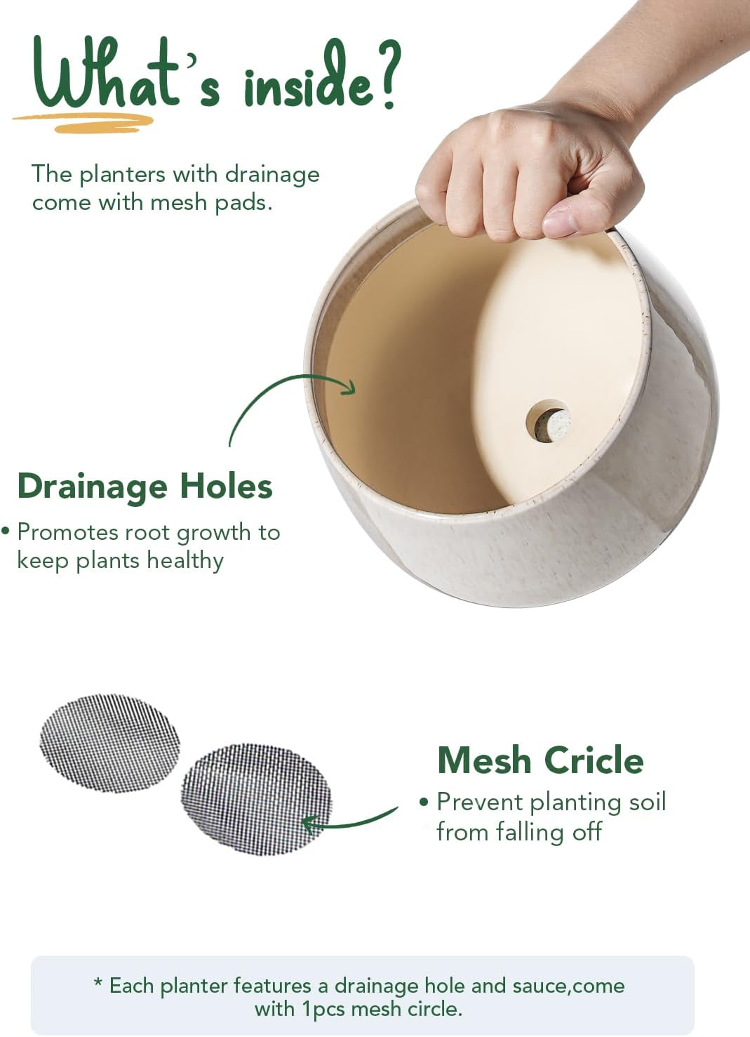 Thumbnail 5 de LE TAUCI Plant Pots 16.5 cm set of 3