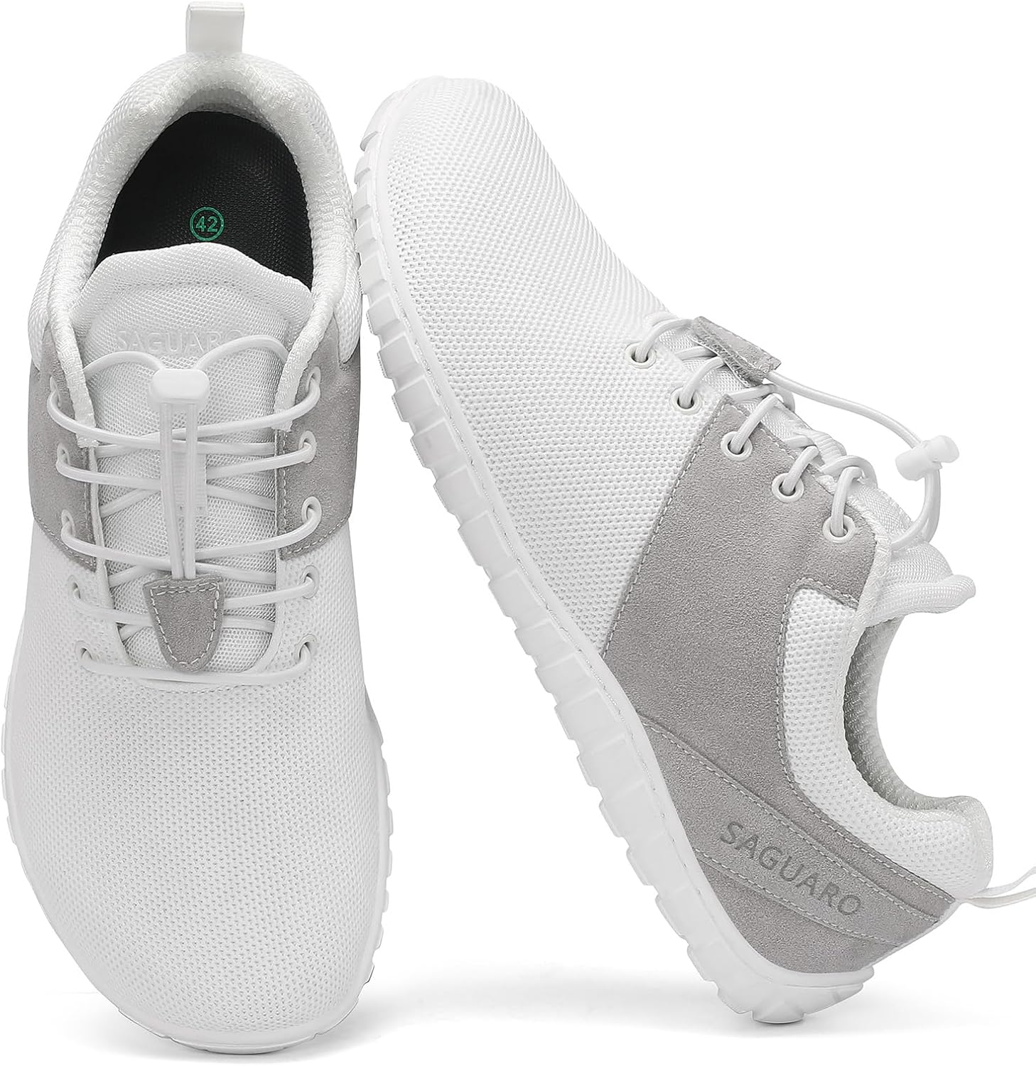 Detalle de Saguaro Scarpe Barefoot Sportive unisex con punta larga, Zero Drop e tomaia in Flyknit (Gr. 36-48)