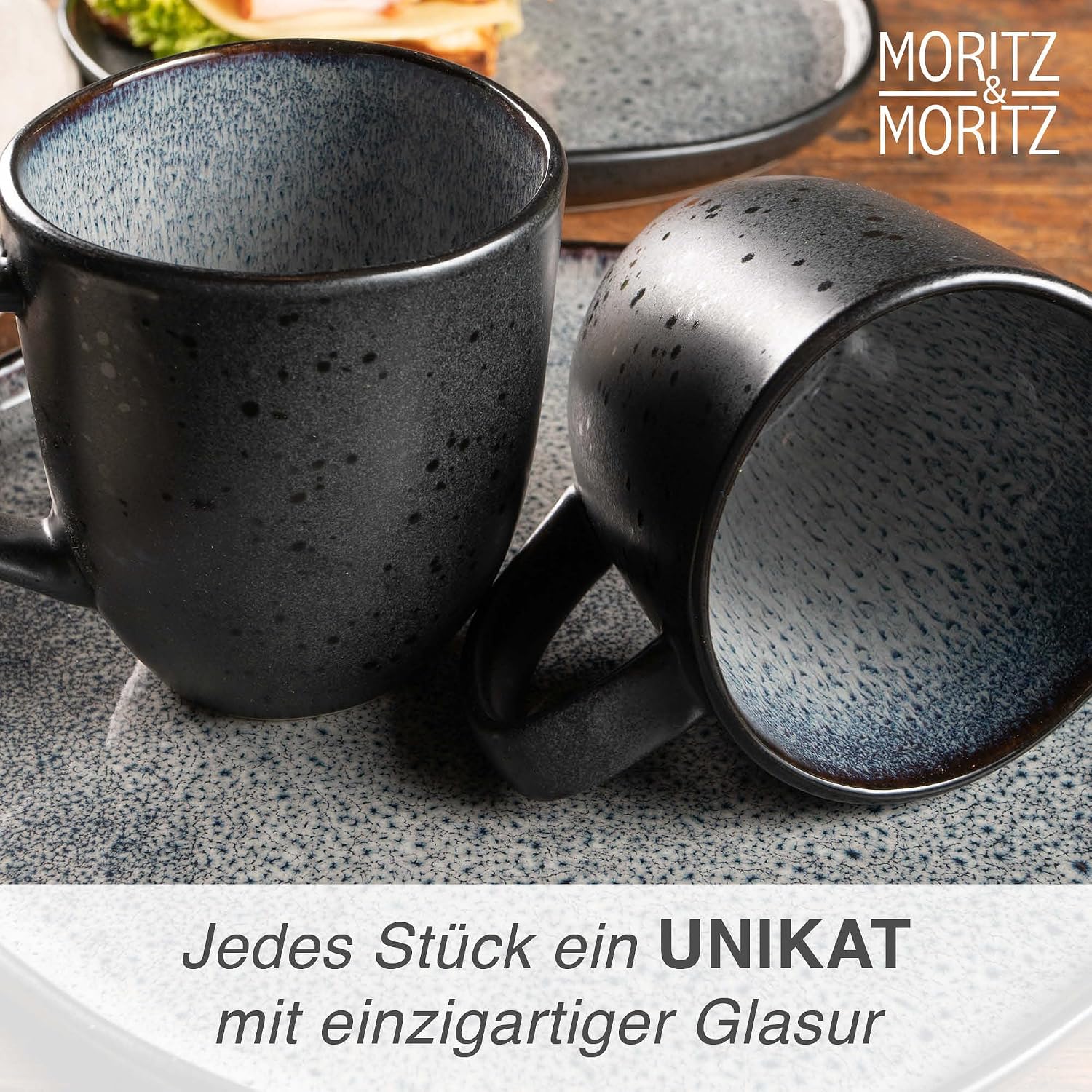 Thumbnail 6 de Moritz & Moritz Kaffeetassen 6er Set – Robustes Steingut mit Farbverlauf, spülmaschinengeeignet