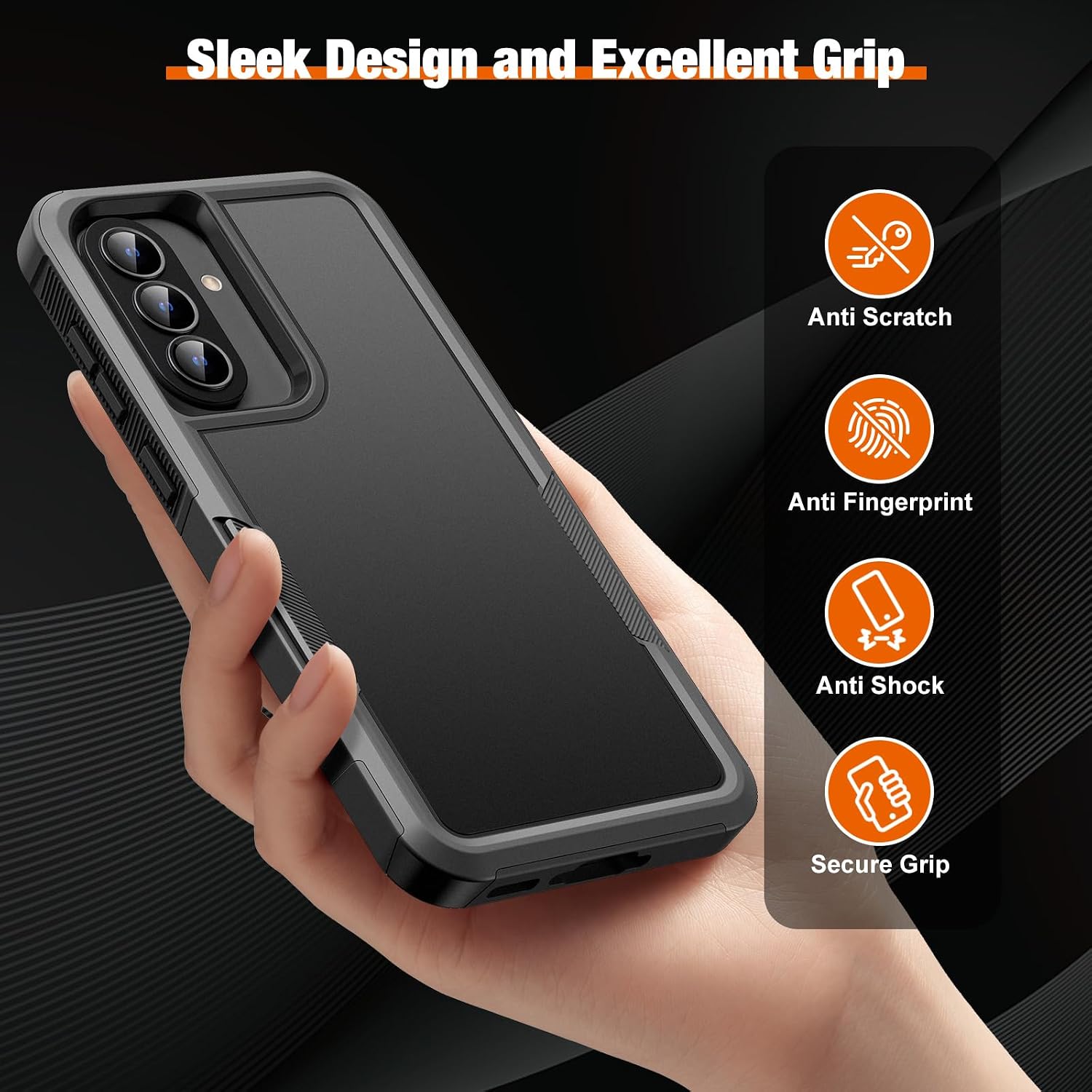 Thumbnail 4 de UITUIM Phone Case for Samsung Galaxy A37 5G: Dual‑Layer Military Grade Protection with Glass Screen Protector