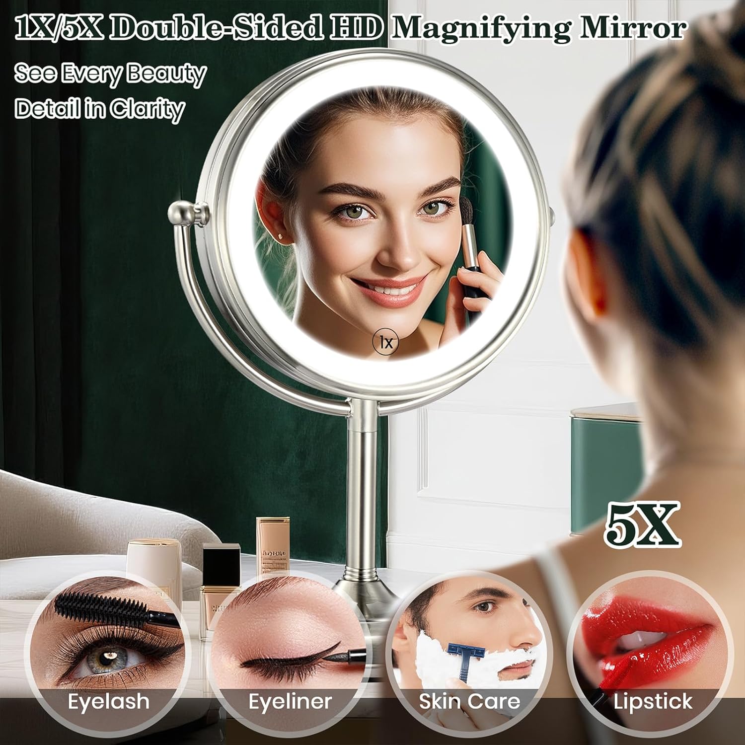 Thumbnail 5 de VESAUR 11.8" Lighted Makeup Mirror with 96 LEDs