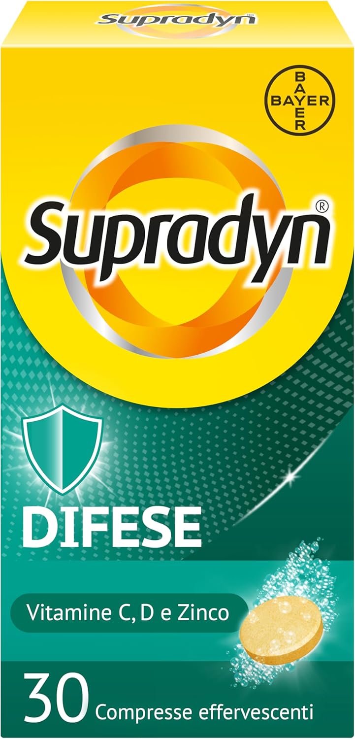 Detalle de Supradyn Difese Integratore Multivitaminico 30 Compresse Effervescenti Arancia – Difese Immunitarie & Energia