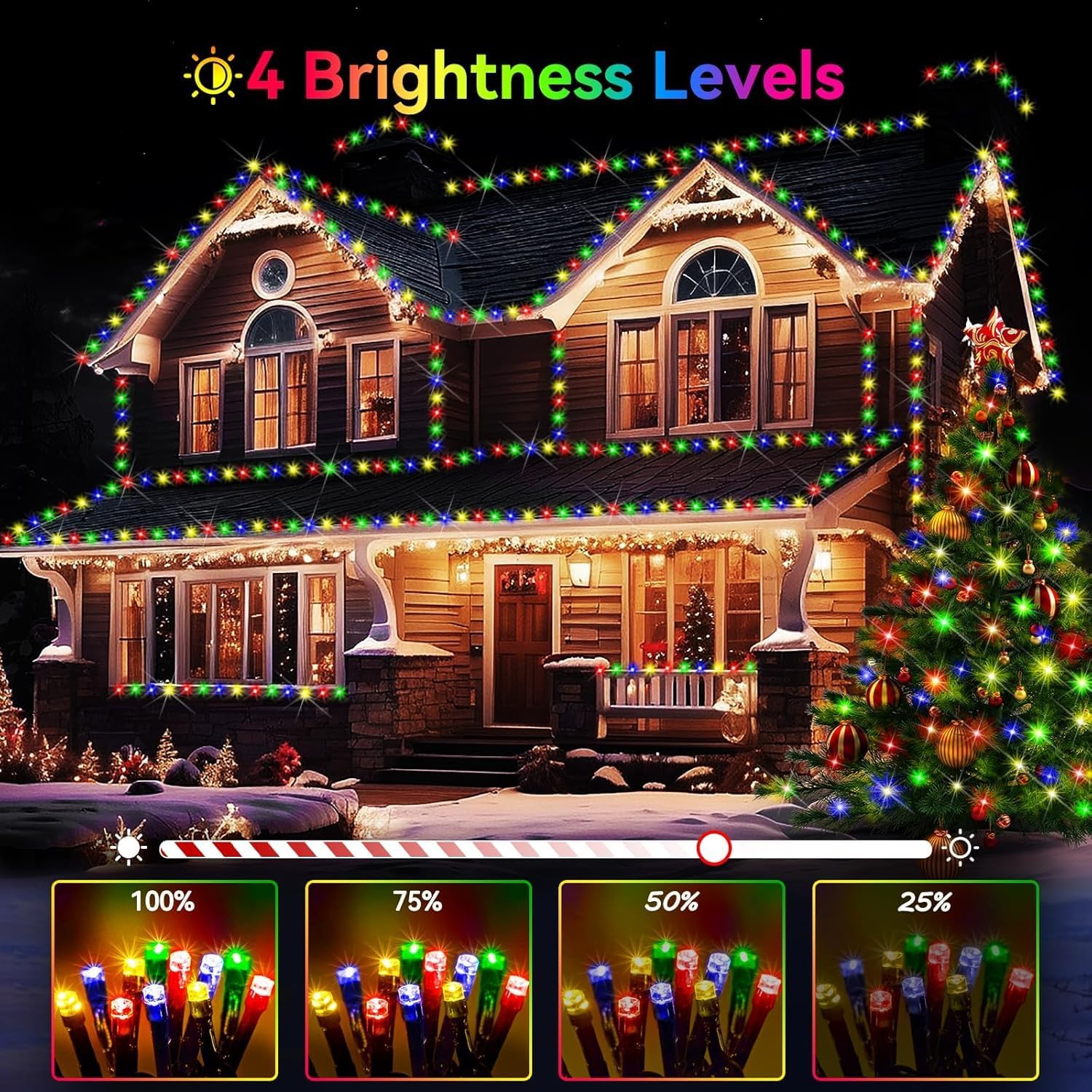 Detalle de Mresove Christmas string lights, 336 ft