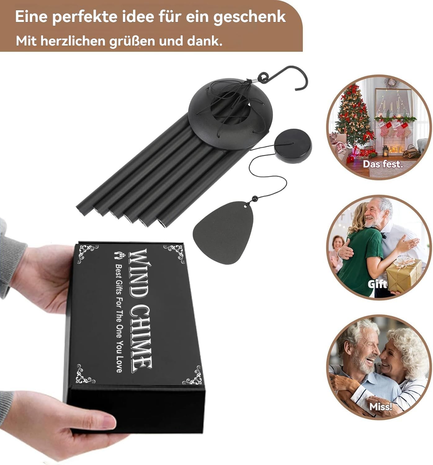 Detalle 2 de VGYVGYCC Windspiele 81,3 cm Windspiel