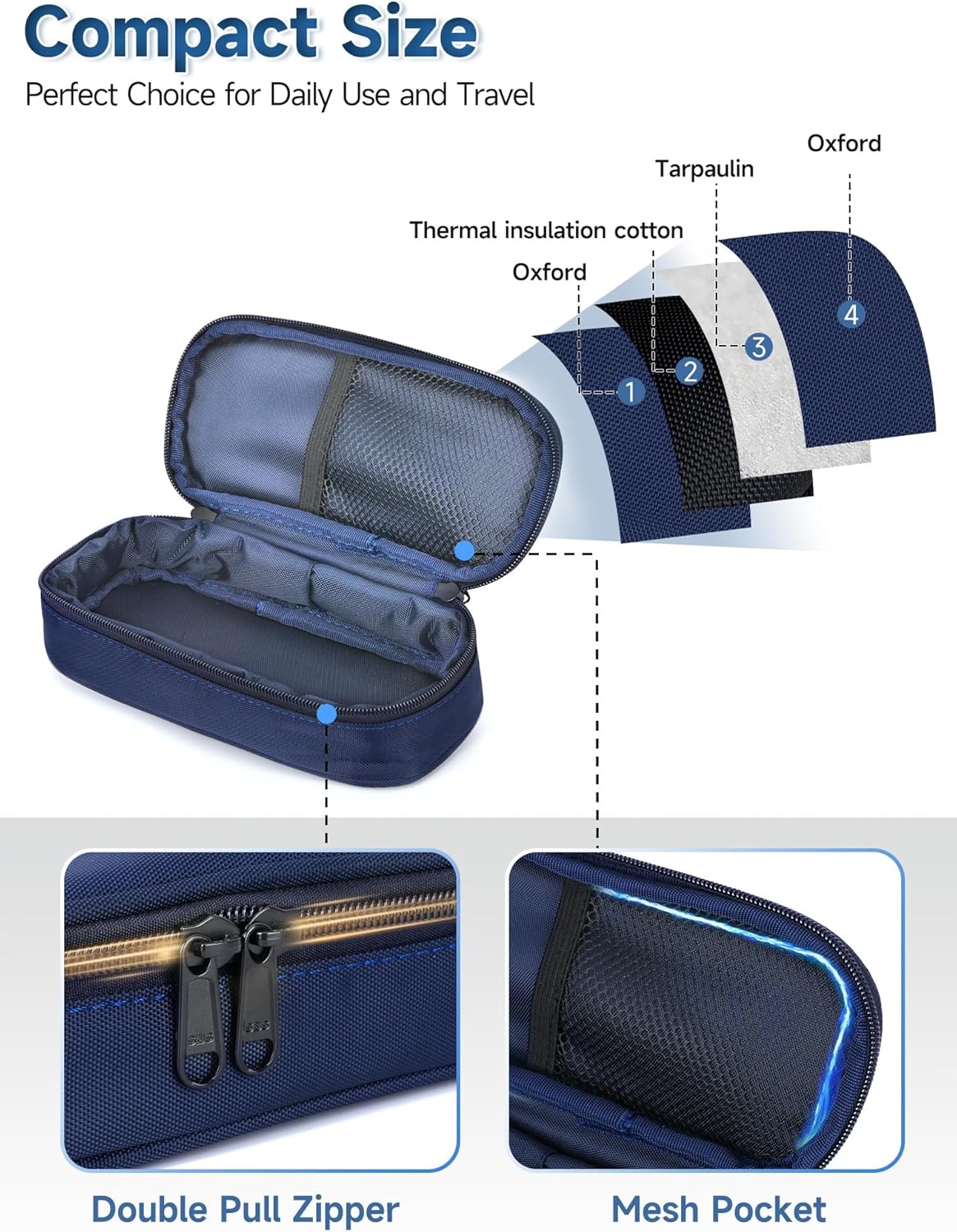 Thumbnail 5 de YOUSHARES Insulin Vials Cooler Travel Case