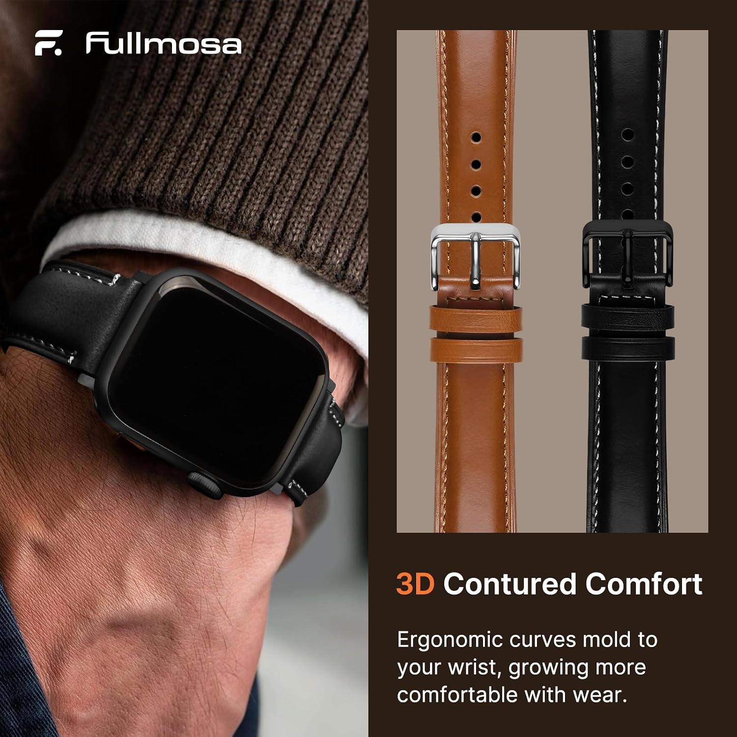 Thumbnail 4 de Fullmosa Leather Band for Apple Watch 49mm