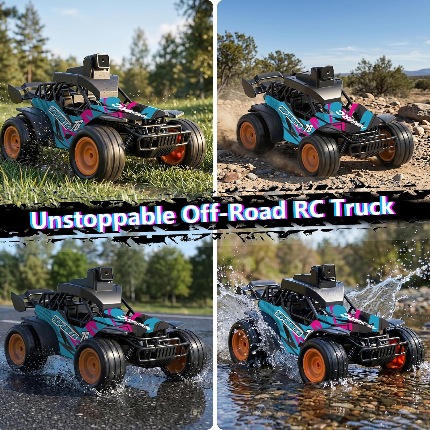 Thumbnail 6 de RC Truck with 2.8-Inch LCD Screen