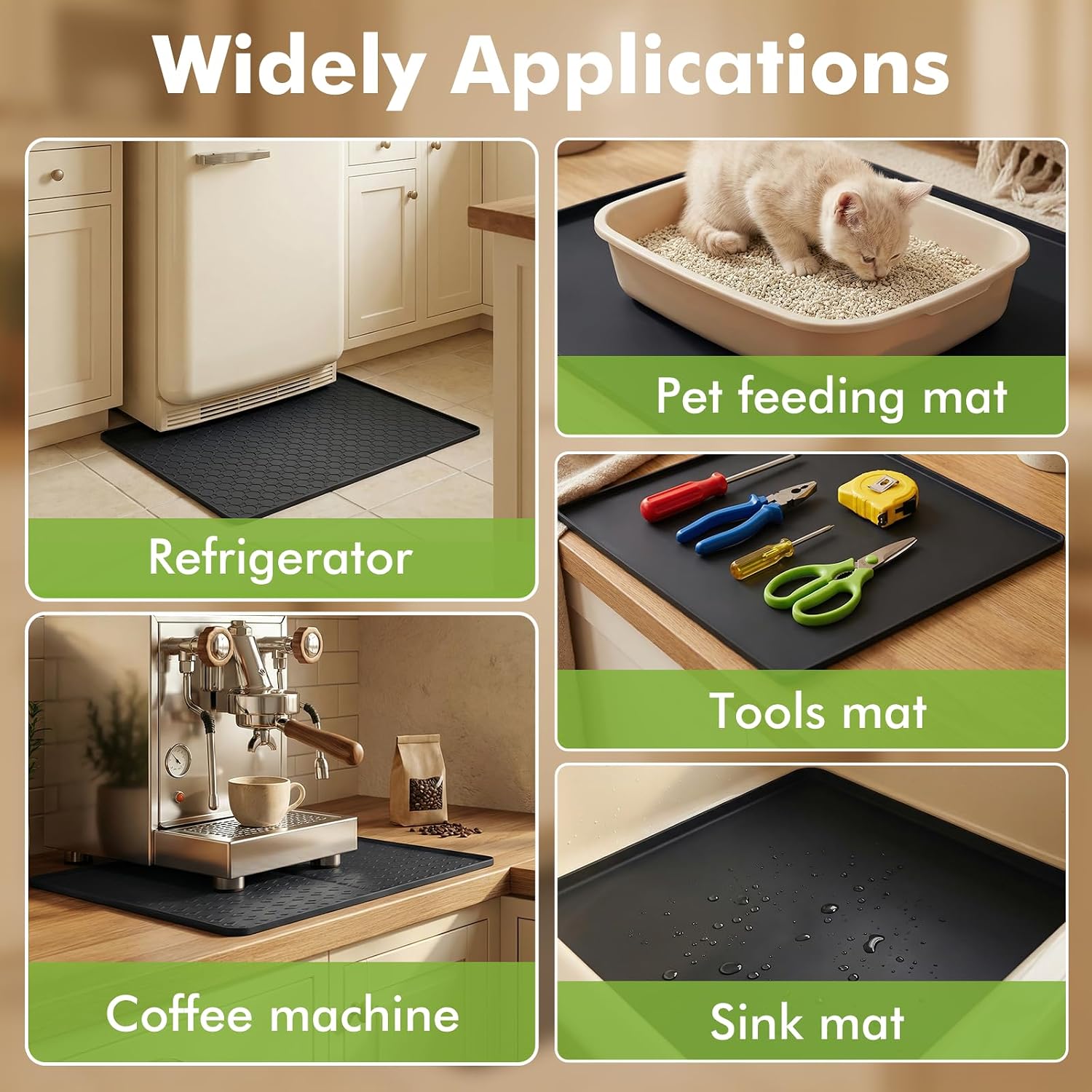 Detalle de Washer and Dryer Mat, 23.6 x 23.6 in.