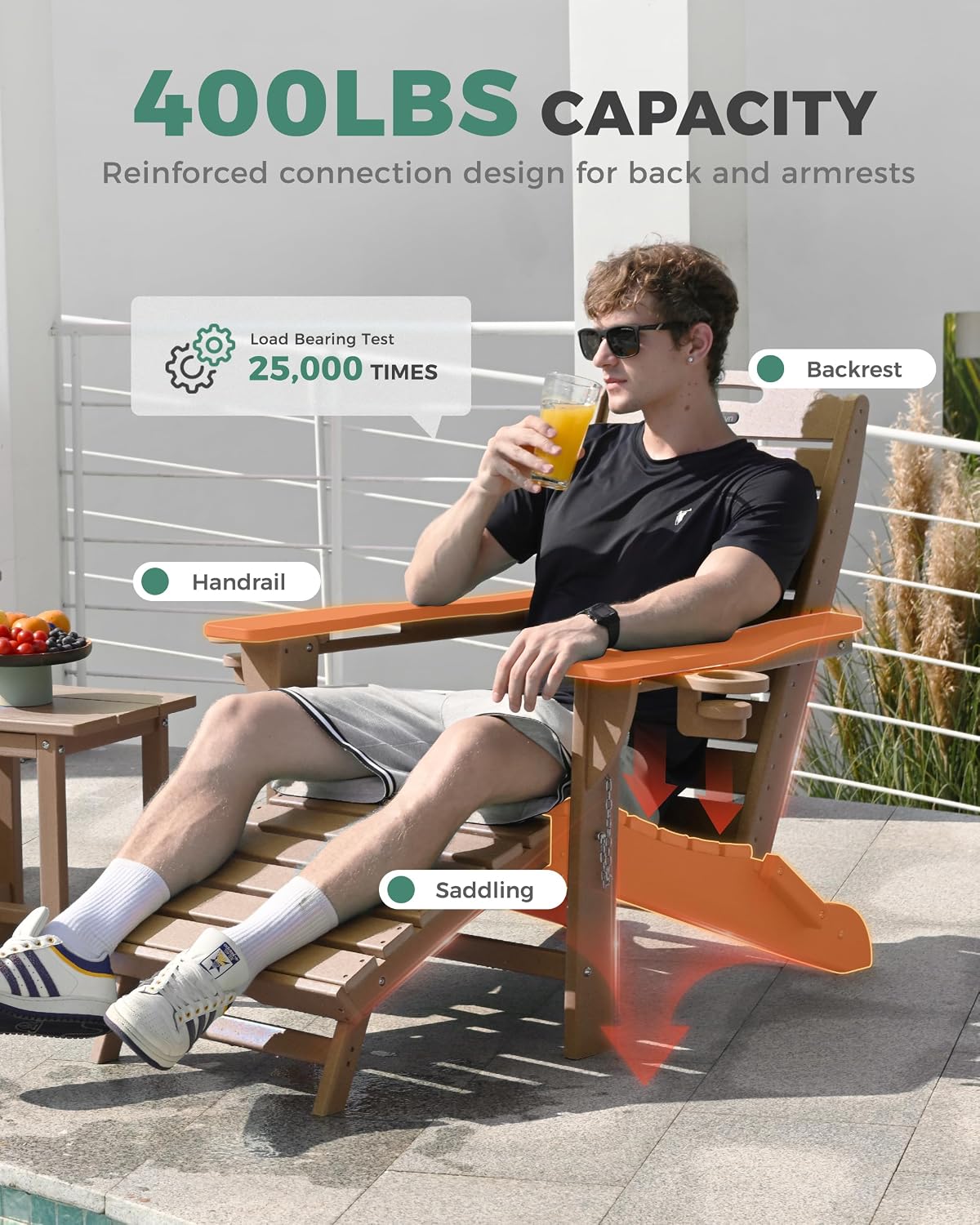 Thumbnail 6 de SUUNYN Adirondack Chair in HDPE