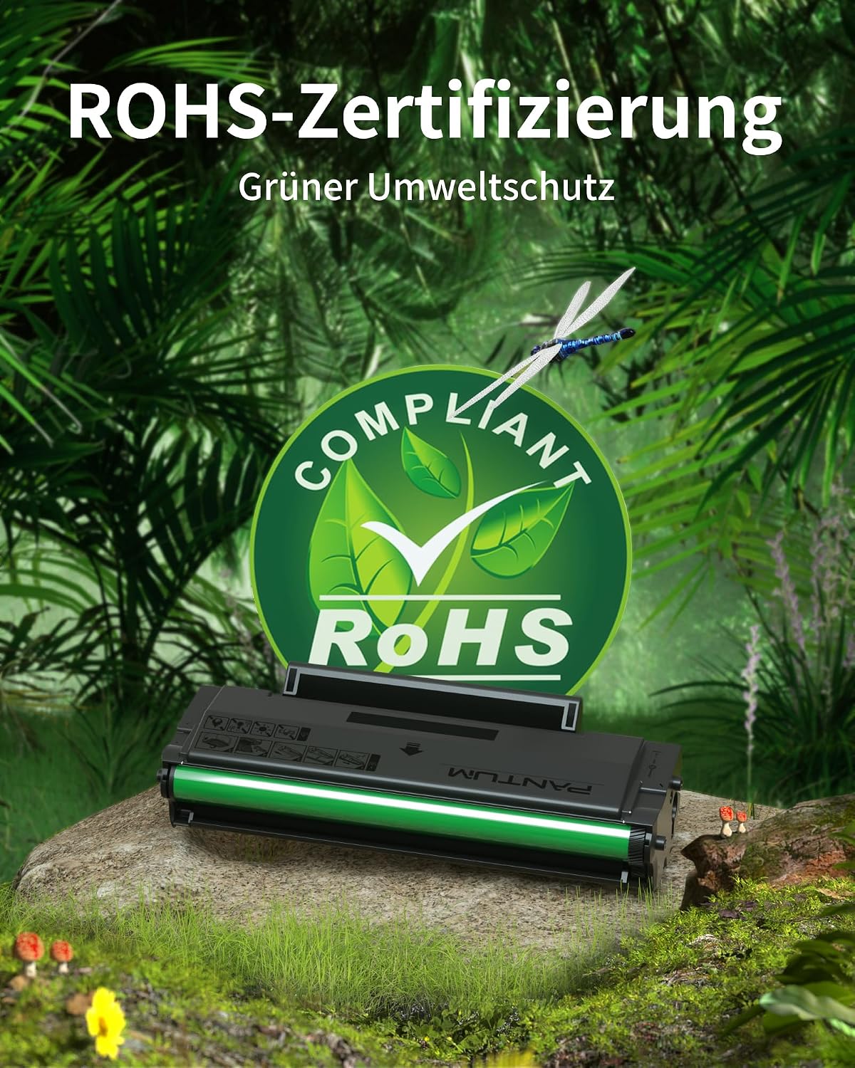 Detalle de PANTUM PA-210 Original Tonerkartusche Schwarz für Laser P2502W/P2500W & M-Serie (bis zu 1.600 Seiten)