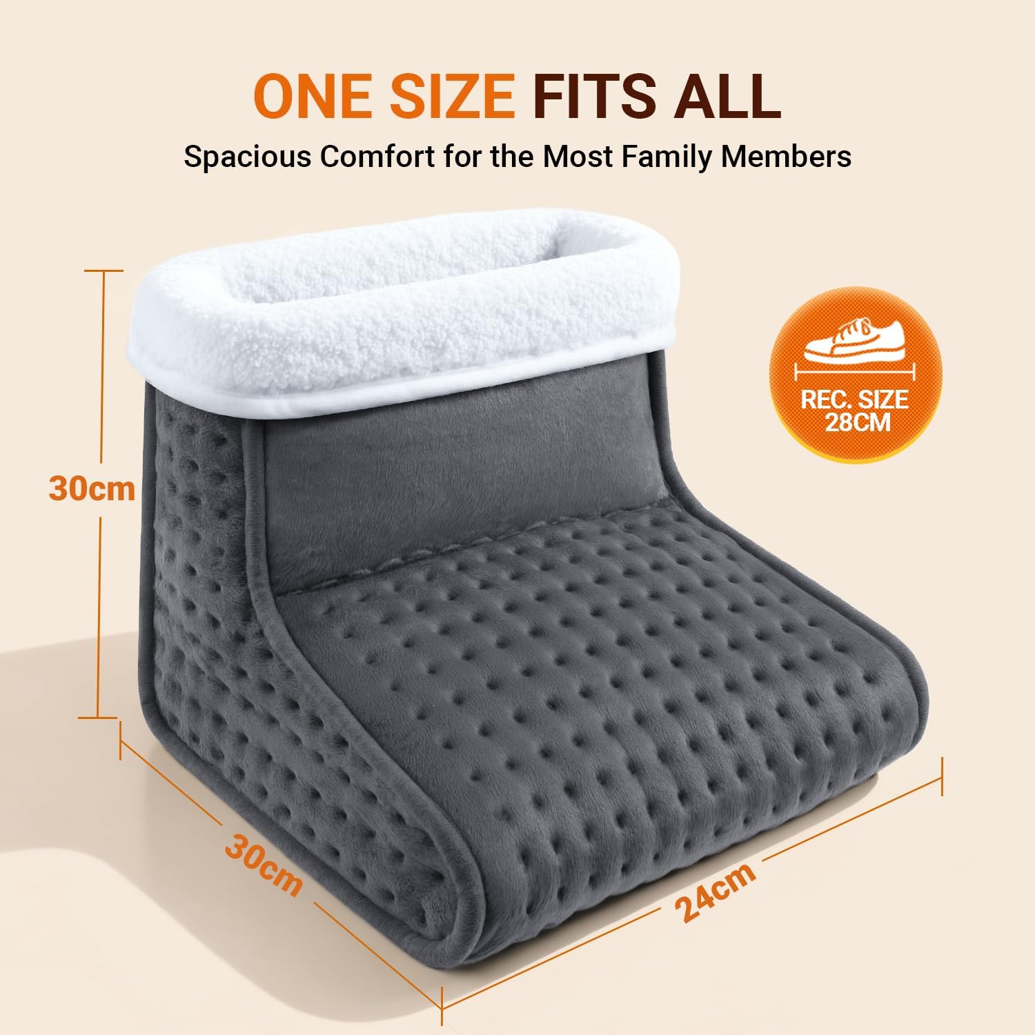 Detalle 2 de ALLJOY Electric Foot Warmer 6-level heated feet warmer
