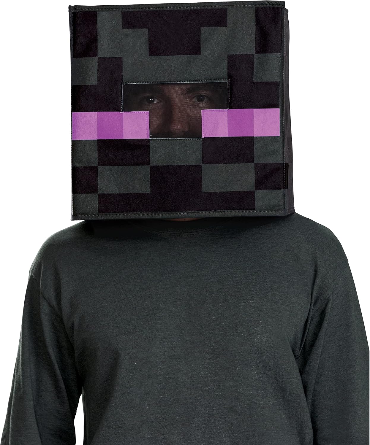 Thumbnail 2 de Disguise マインクラフト エンダーマン ブロックヘッド｜ピクセル柄・ヘッドバンド付き