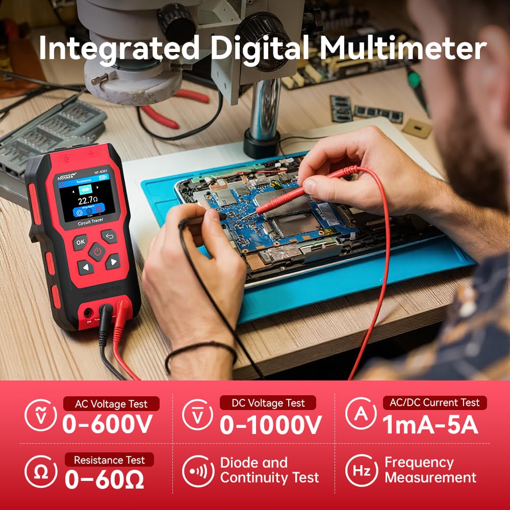 Thumbnail 4 de NOYAFA NF-8301 Circuit Tracer — Underground Circuit Finder & Digital Multimeter