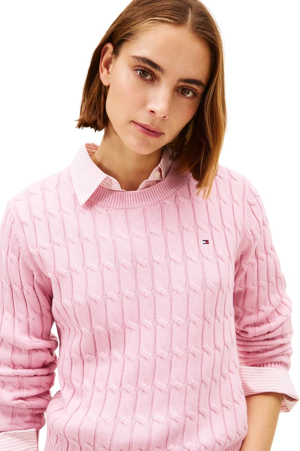 Thumbnail 2 de Tommy Hilfiger Co Cable Mid GG Pullover Donna