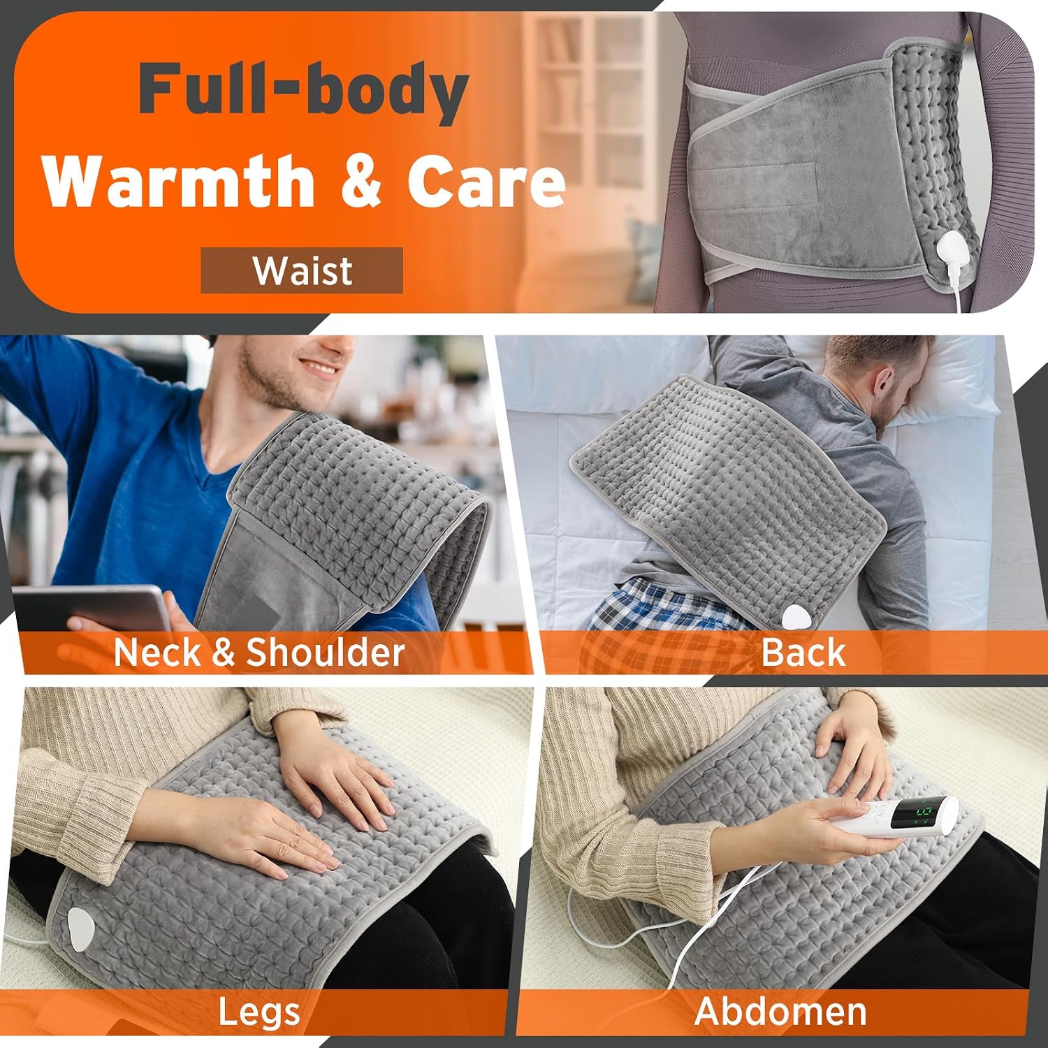 Detalle 2 de Electric Heating Pad Wrap 12" x 50