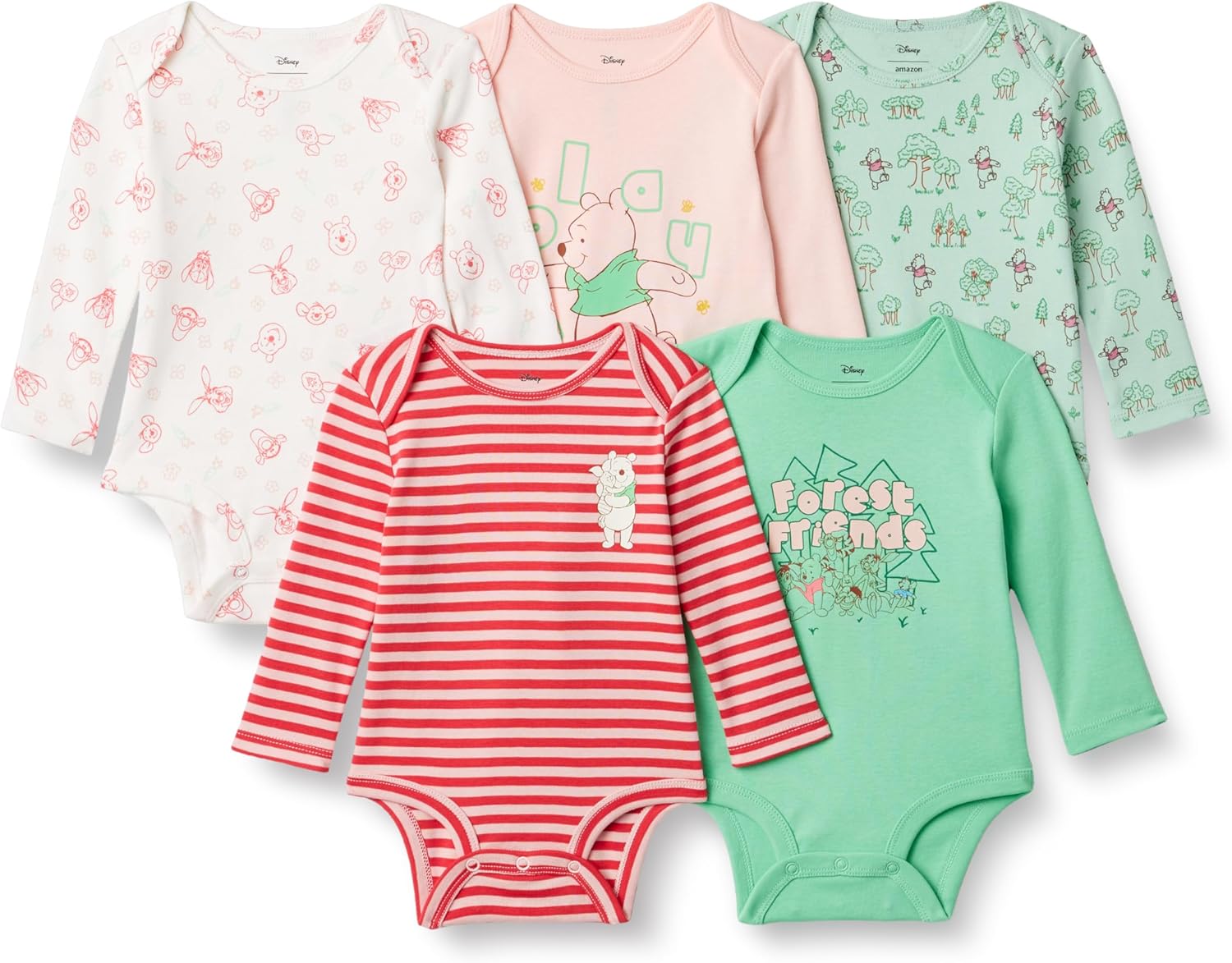 Thumbnail 5 de Amazon Essentials Disney | Marvel | Star Wars unisex babies’ long-sleeve bodysuits (pack of 5)