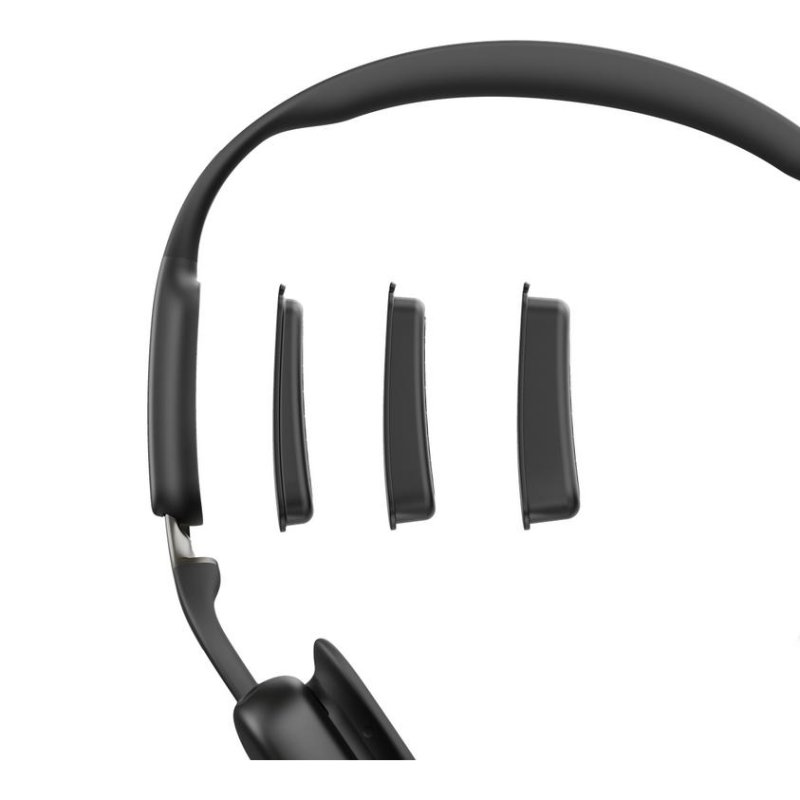 Detalle de Shokz OpenMeet: auriculares inalámbricos open-ear con cancelación de ruido y conducción ósea