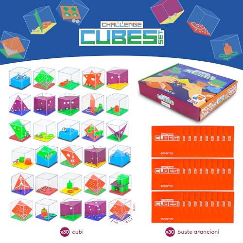 Thumbnail 1 de BONNYCO Cubi Rompicapo Bambini 30 Mini Giochi per Gadget Compleanno