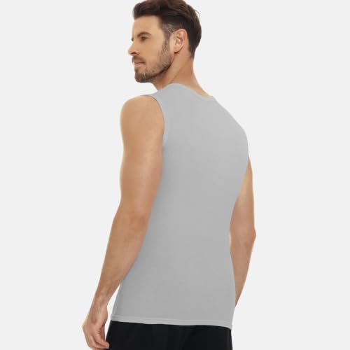 Detalle de FALARY Herren Unterhemden Tank Top 3er Pack Feinripp gekämmte Baumwolle