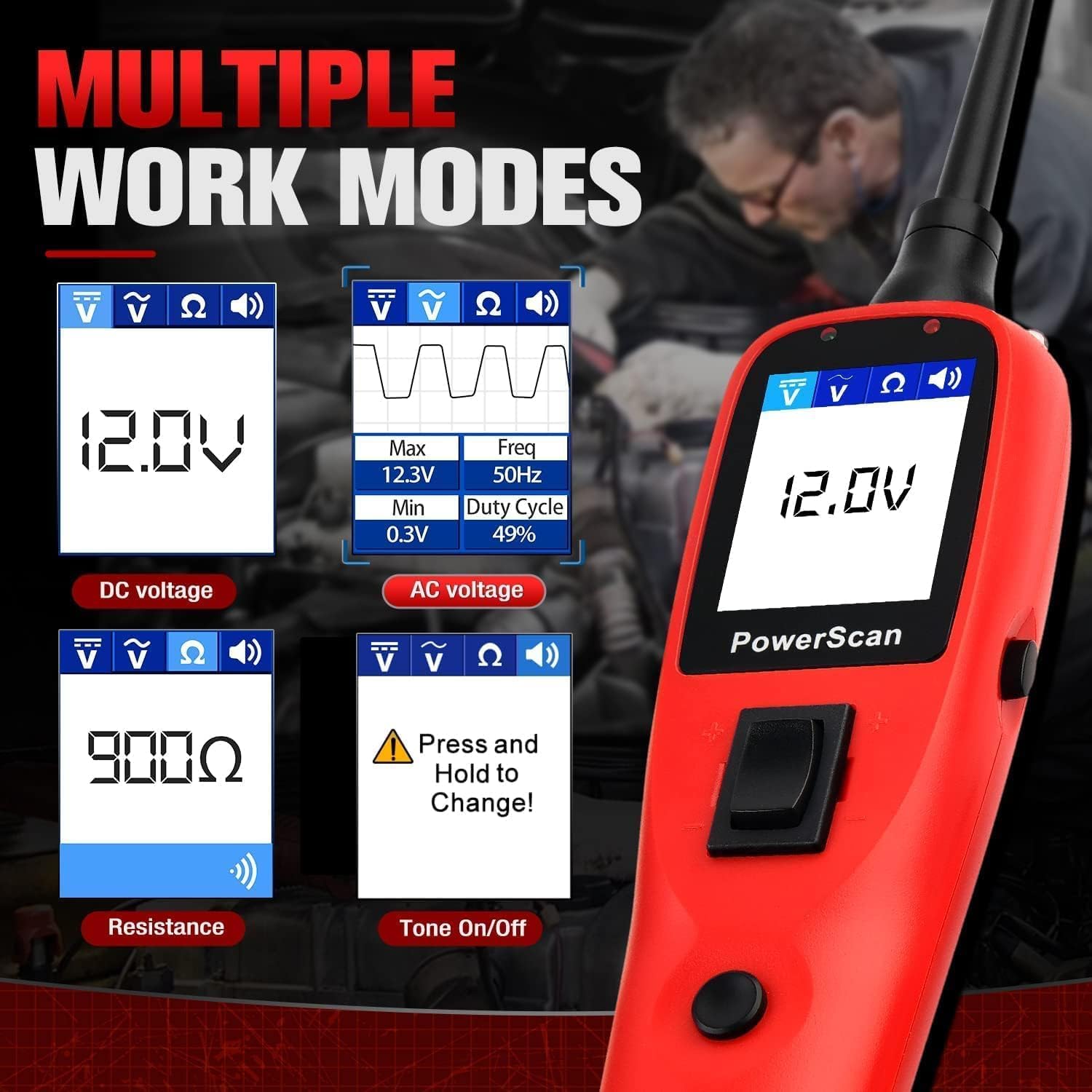 Thumbnail 2 de Autel PowerScan PS100 Power Circuit Probe Tester Kit