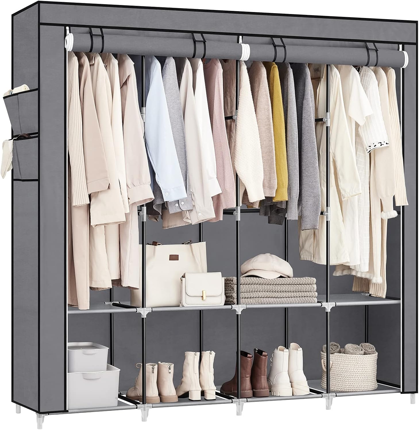 Detalle de SONGMICS Clothes Wardrobe 170x45x167 cm
