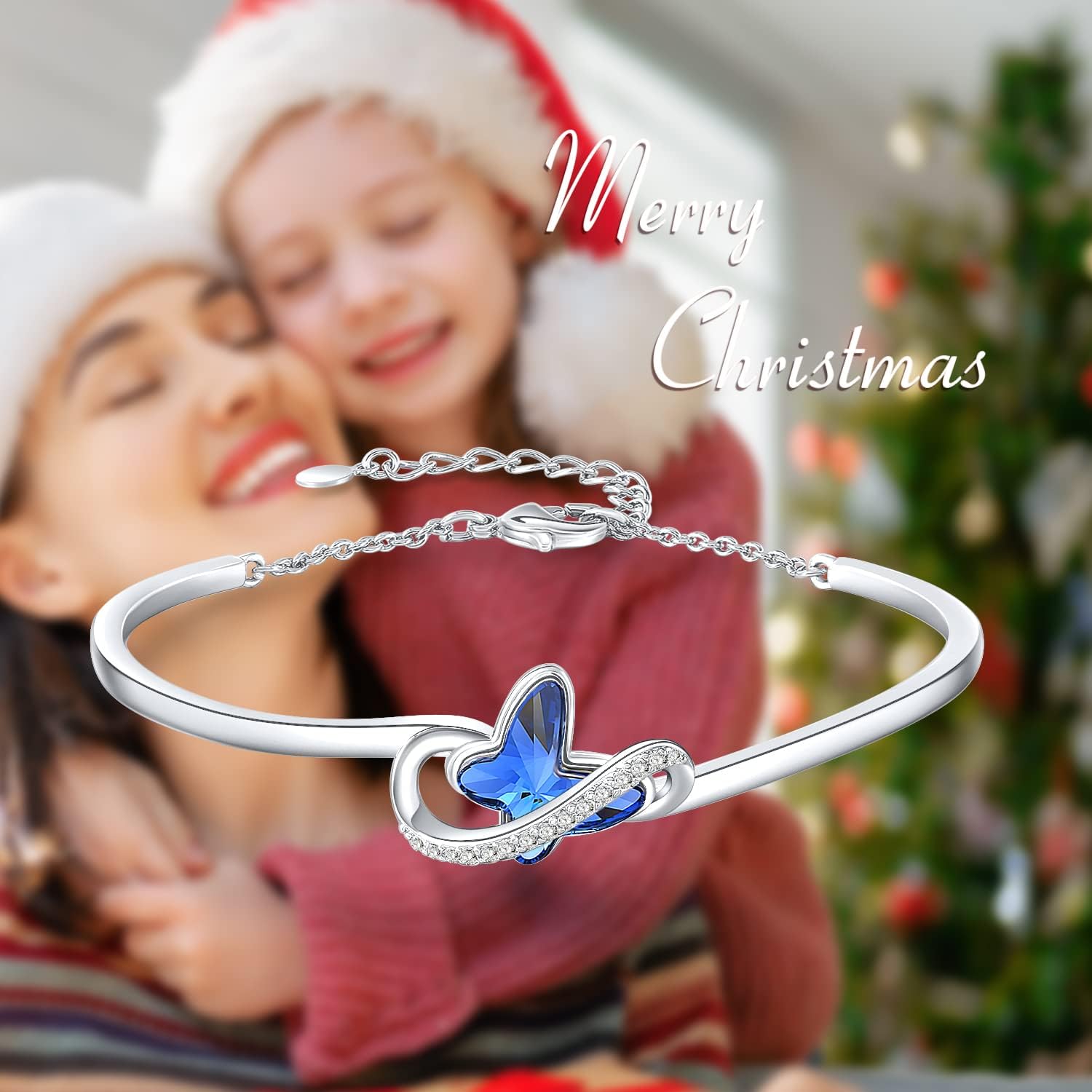 Thumbnail 2 de GEORGE · SMITH Bracciale in argento per donna con farfalla e simbolo dell'infinito – Regolabile, confezione regalo