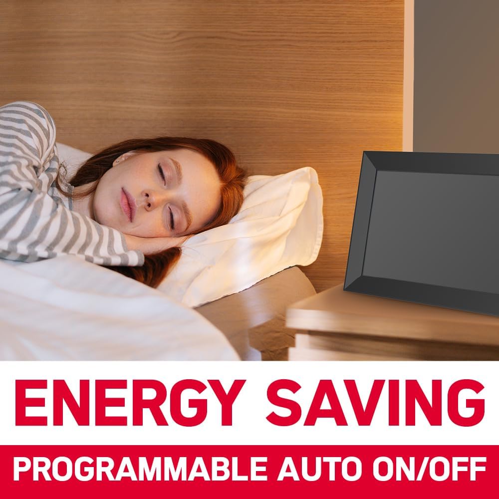 Thumbnail 3 de AgfaPhoto Cadre Photo Numérique Realiview APF1000, écran LED 10" 1024x600 avec horloge et calendrier programmable