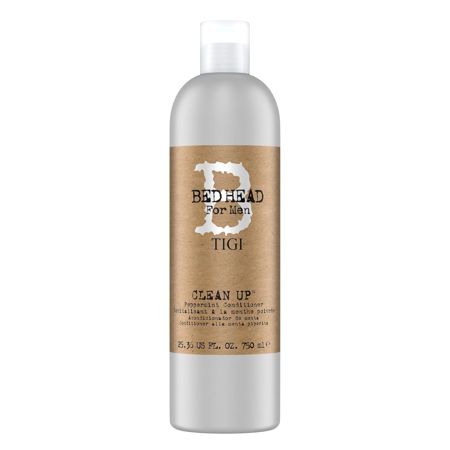 Detalle de Bed Head for Men by TIGI Clean Up Set – Tiefenreinigungsshampoo & Feuchtigkeitsspendender Conditioner, 2 x 750 ml