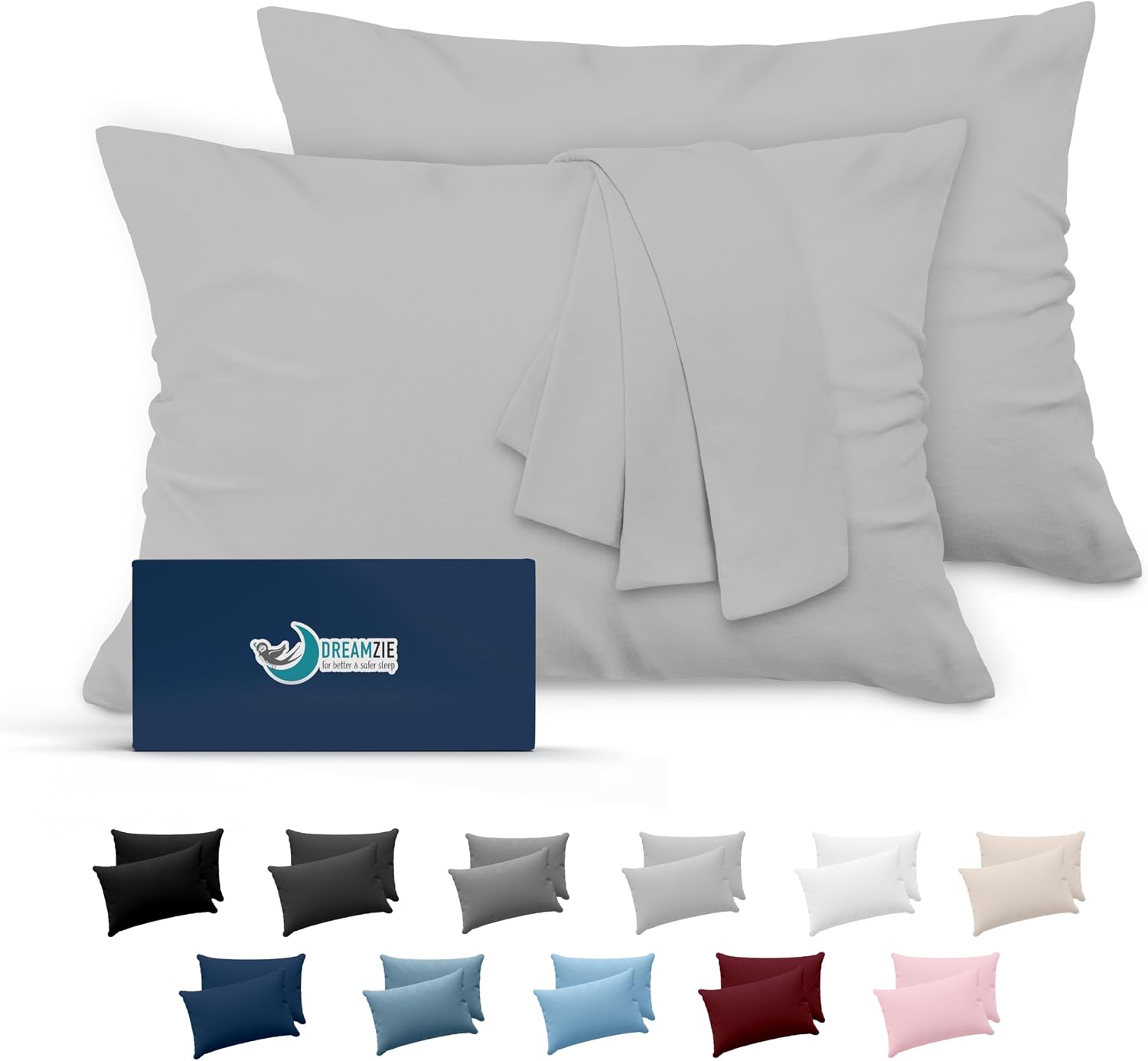Detalle de Dreamzie Taie Oreiller 50x70 Lot 2 Microfibre