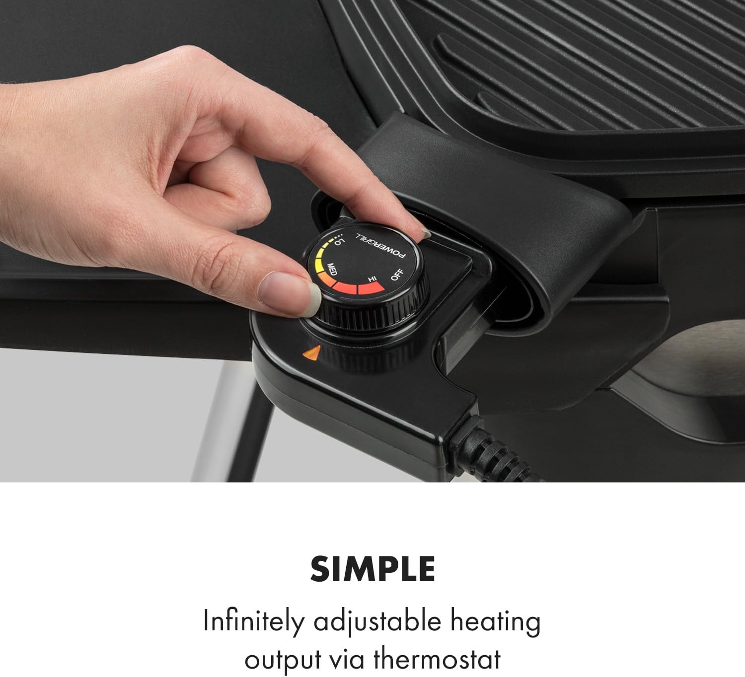 Thumbnail 4 de Klarstein Gatsby Electric Grill, 2000 W, 40 x 36 cm Non-Stick Plate