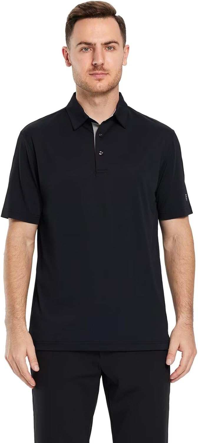 Thumbnail 1 de Mens Golf Shirt Short and Long Sleeve Moisture Wicking Dry Fit Performance Polo