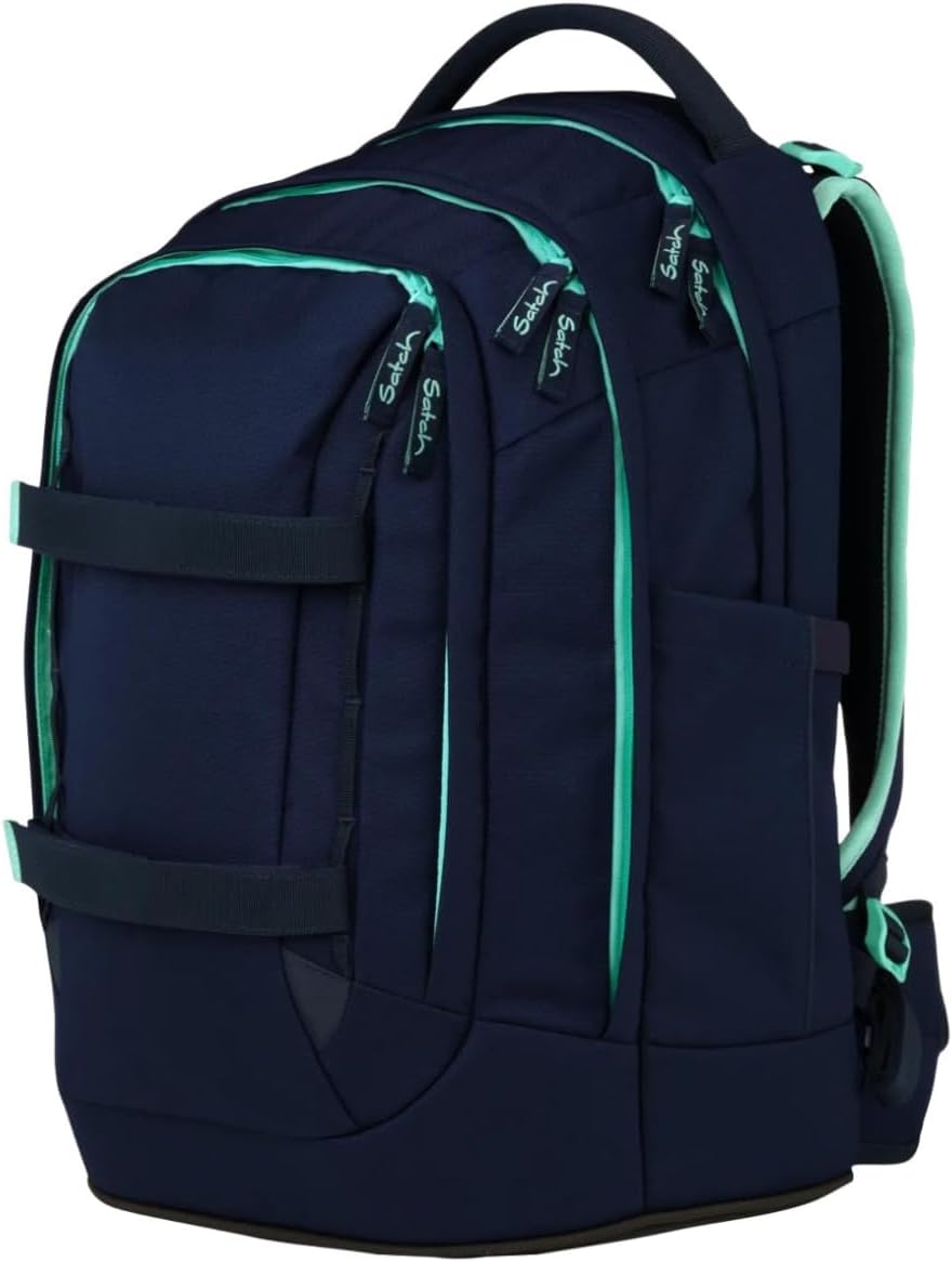 Detalle 2 de Satch Schulrucksack Pack Ocean Mint – Blau, 30 Liter: Praktischer Schulrucksack mit ergonomischem Tragesystem