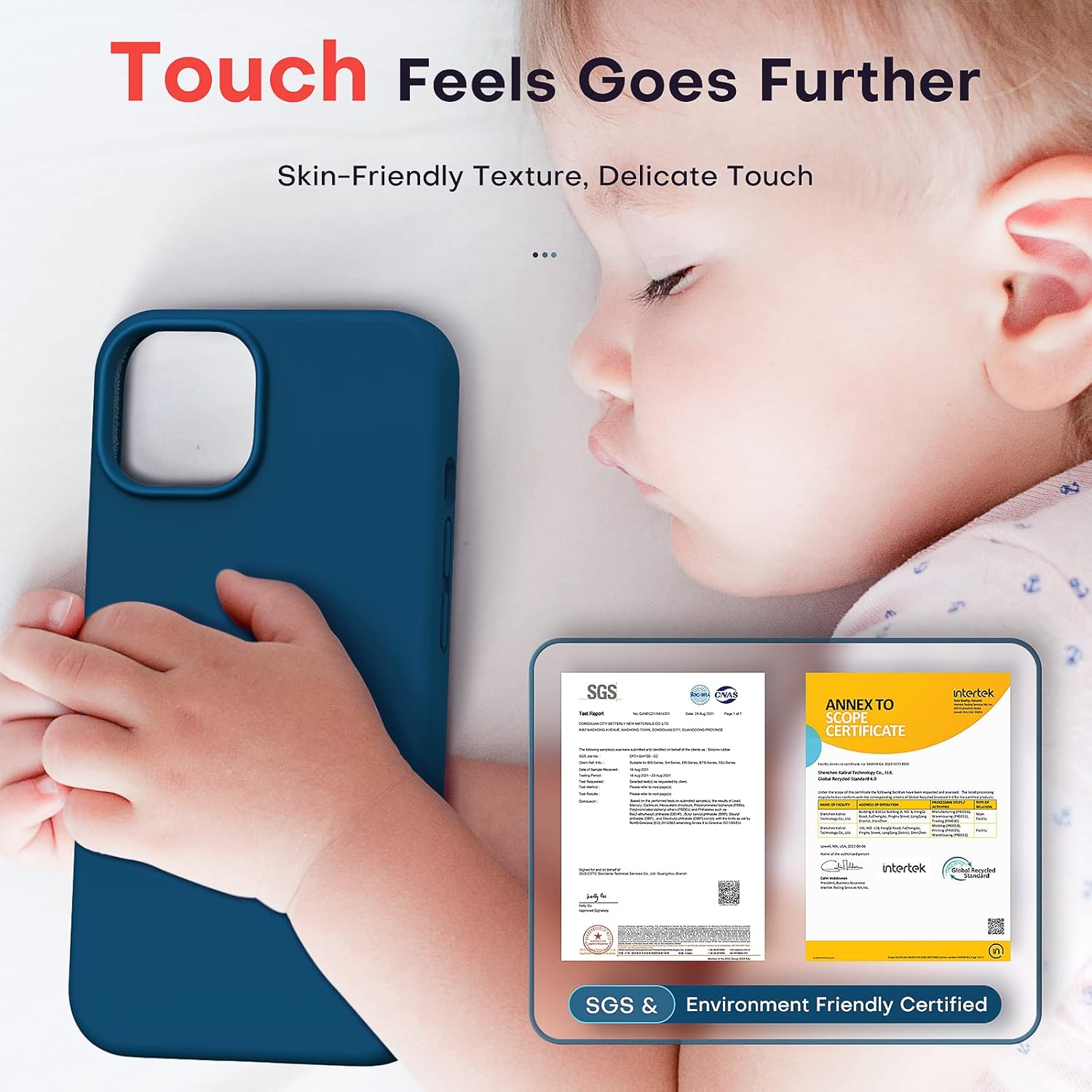 Thumbnail 4 de TOCOL Silicone Case for iPhone 14 Plus 6.7-Inch (Midnight Blue) – Liquid Silicone, Soft Touch, Anti-Scratch & Shockproof