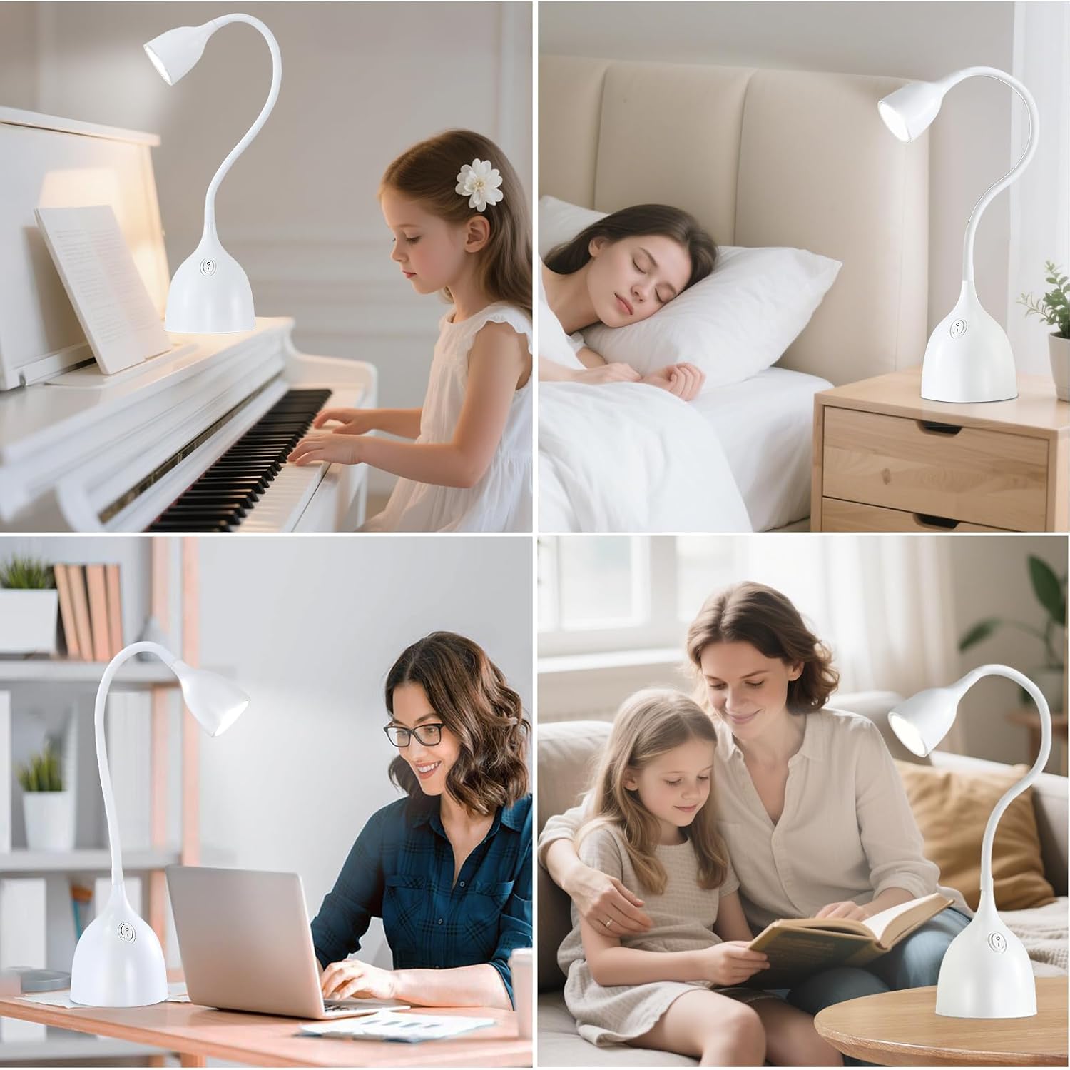 Thumbnail 6 de GyroVu LED Desk Lamp for College Dorm: Flexible Gooseneck, Eye-Caring Lighting