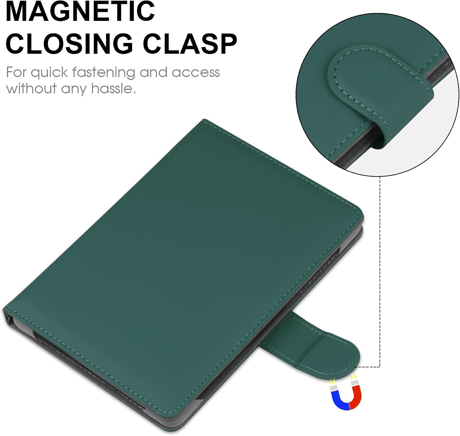 Detalle de HoYiXi Universal Hülle 6.8''–7'' Grün für Kindle Paperwhite & mehr
