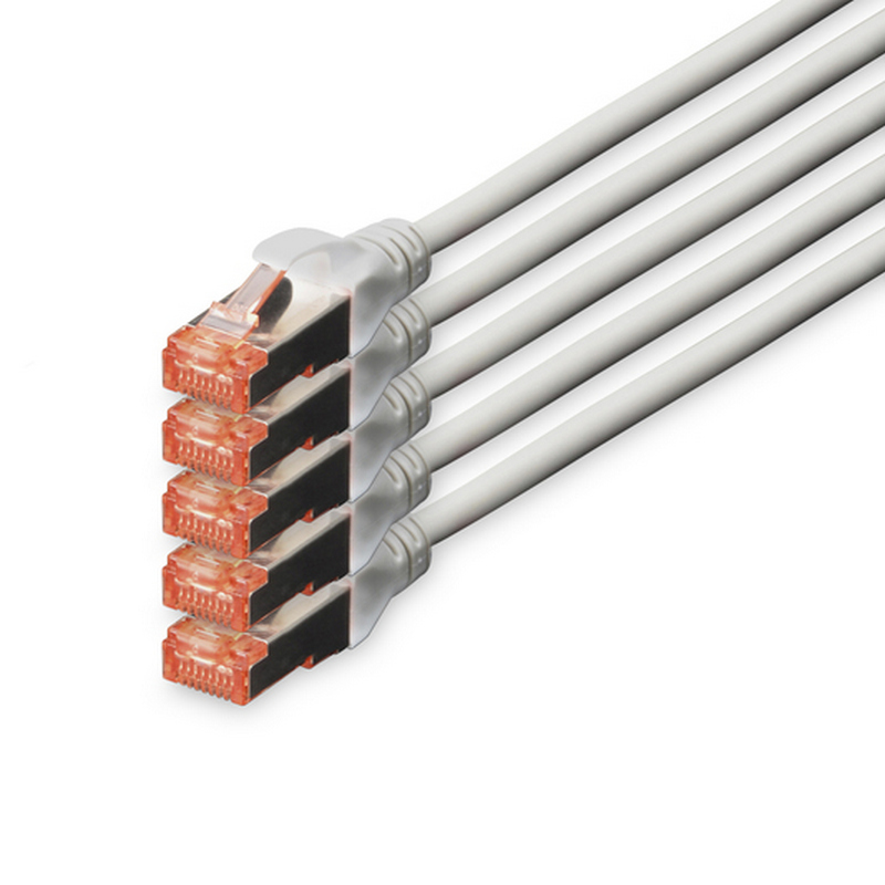 Detalle de Digitus Cable de Red S-FTP Cat. 6 LSZH 7 m Gris (5 Unidades)