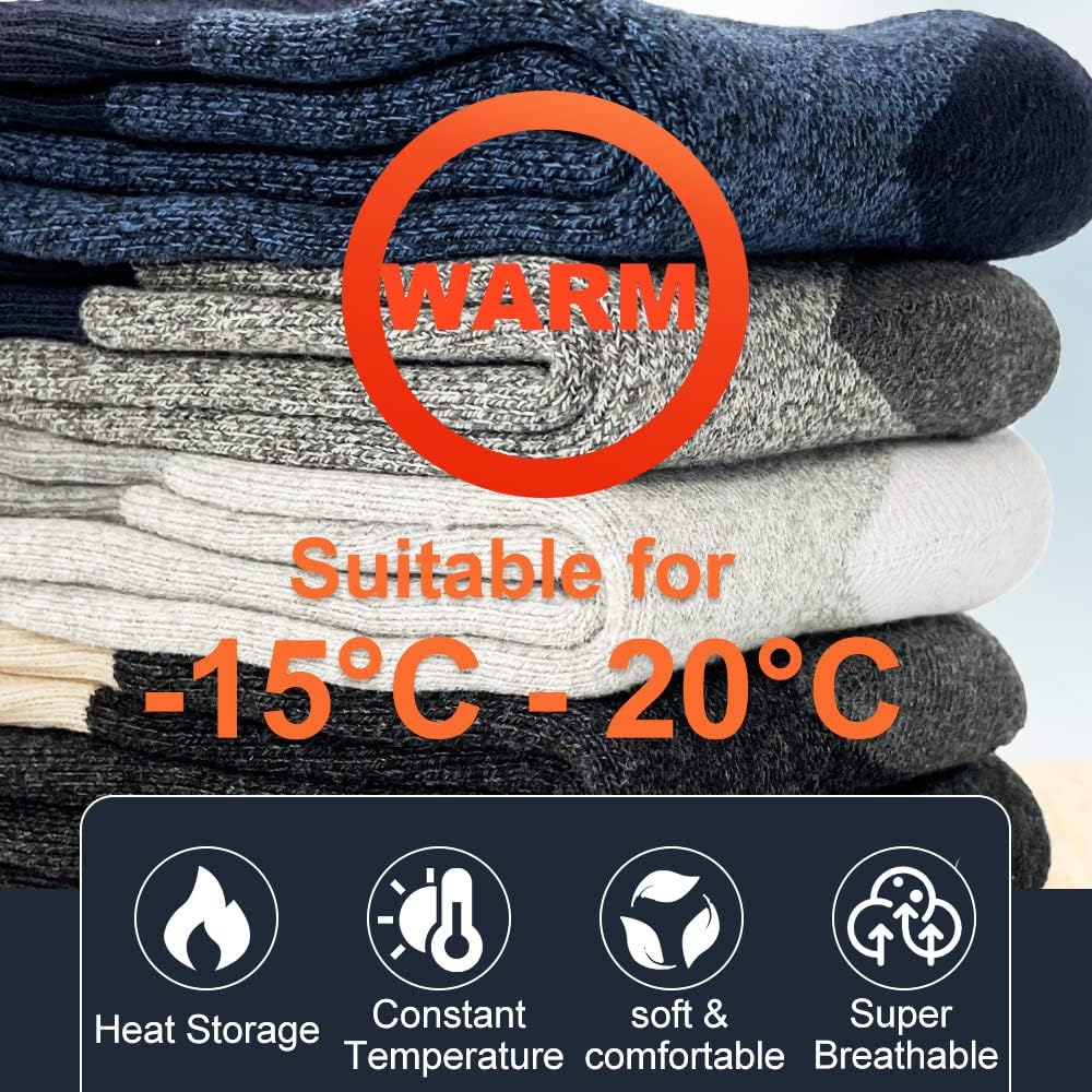 Detalle de Josnown Thermosocken Herren 5 Paar 39-45