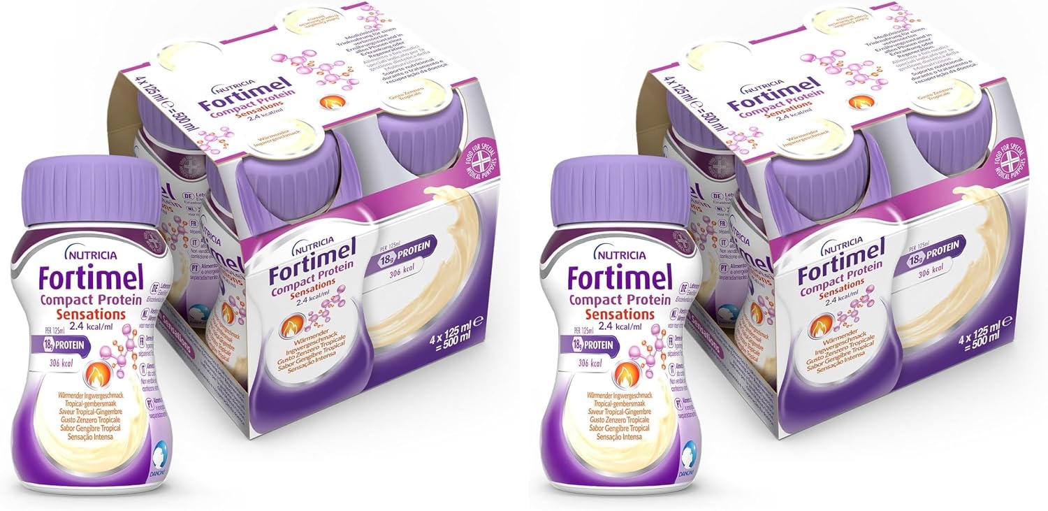 Detalle 2 de NUTRICIA Fortimel Compact Protein Sensation Zenzero Tropical – Integratore ipercalorico e iperproteico per malnutrizione oncologica